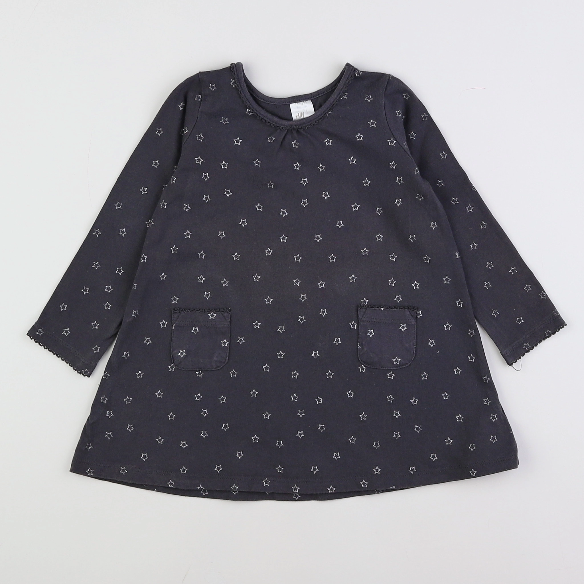 H&M - robe gris - 18 mois à 2 ans
