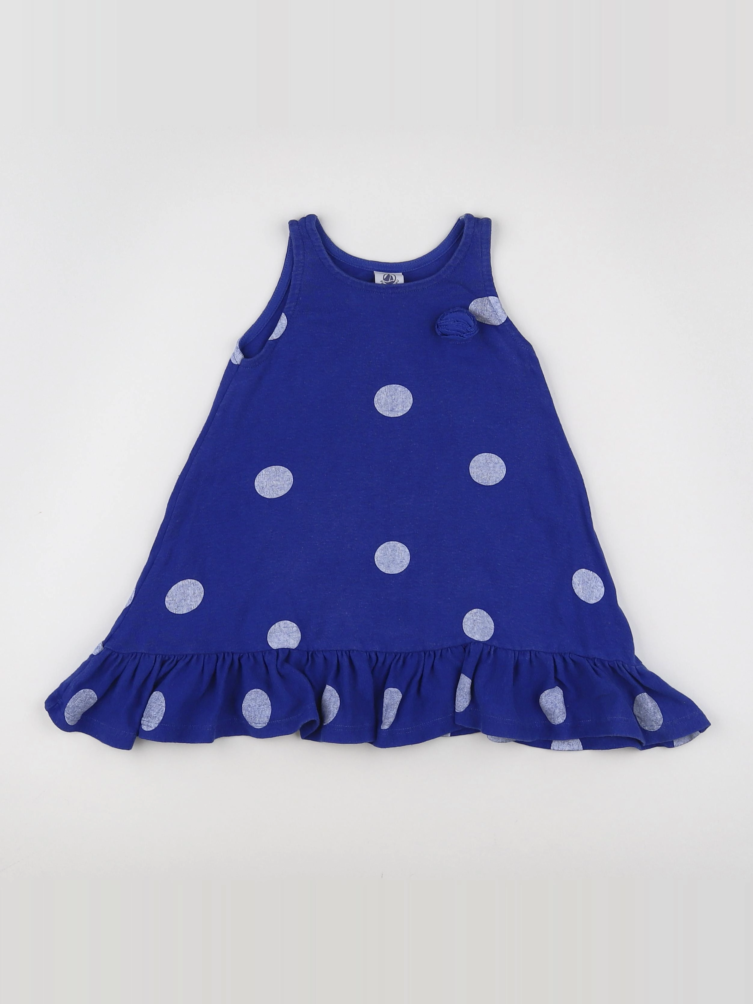 Petit Bateau - robe bleu - 18 mois
