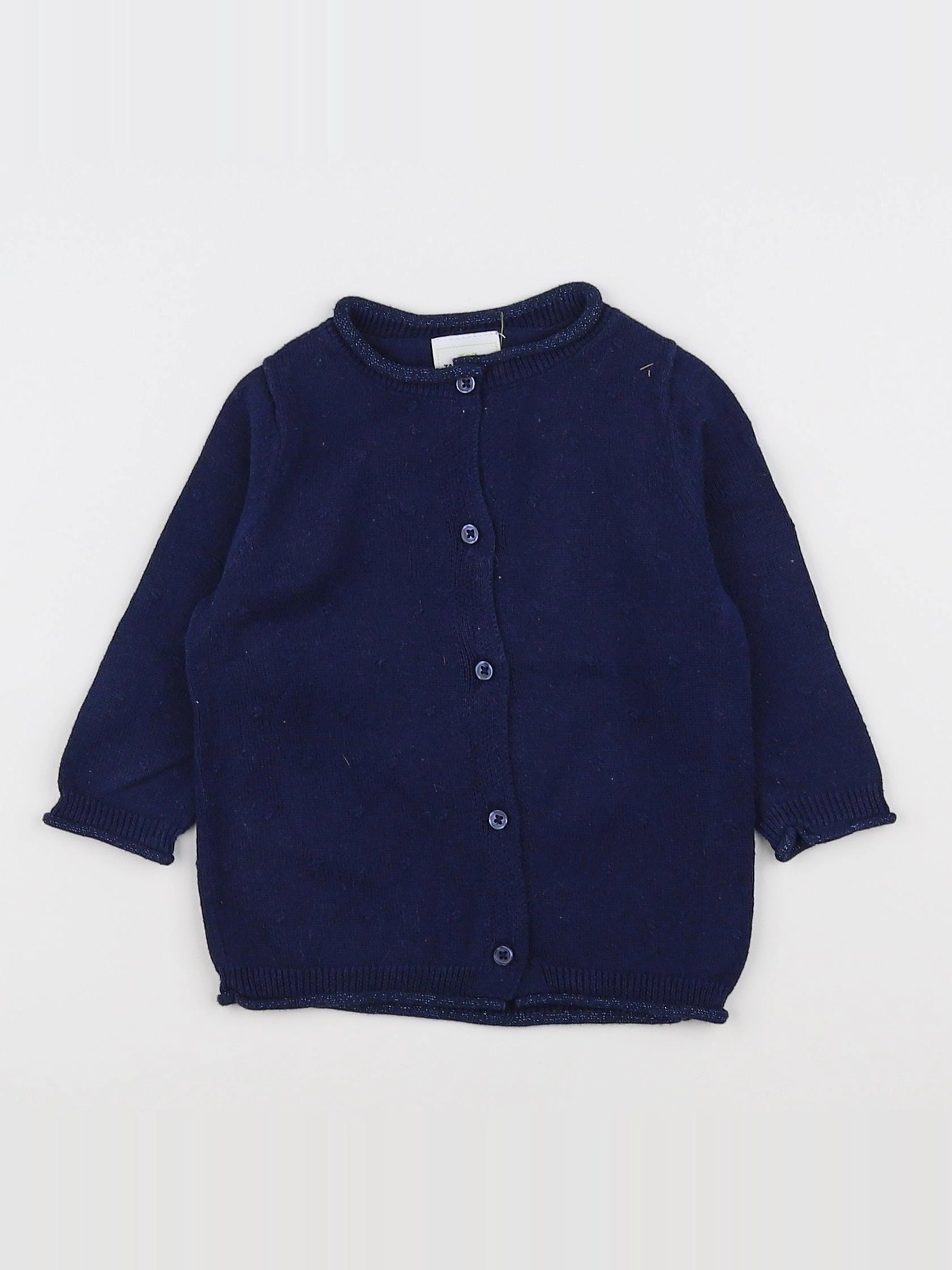 Tape à l'oeil - gilet bleu - 6 mois