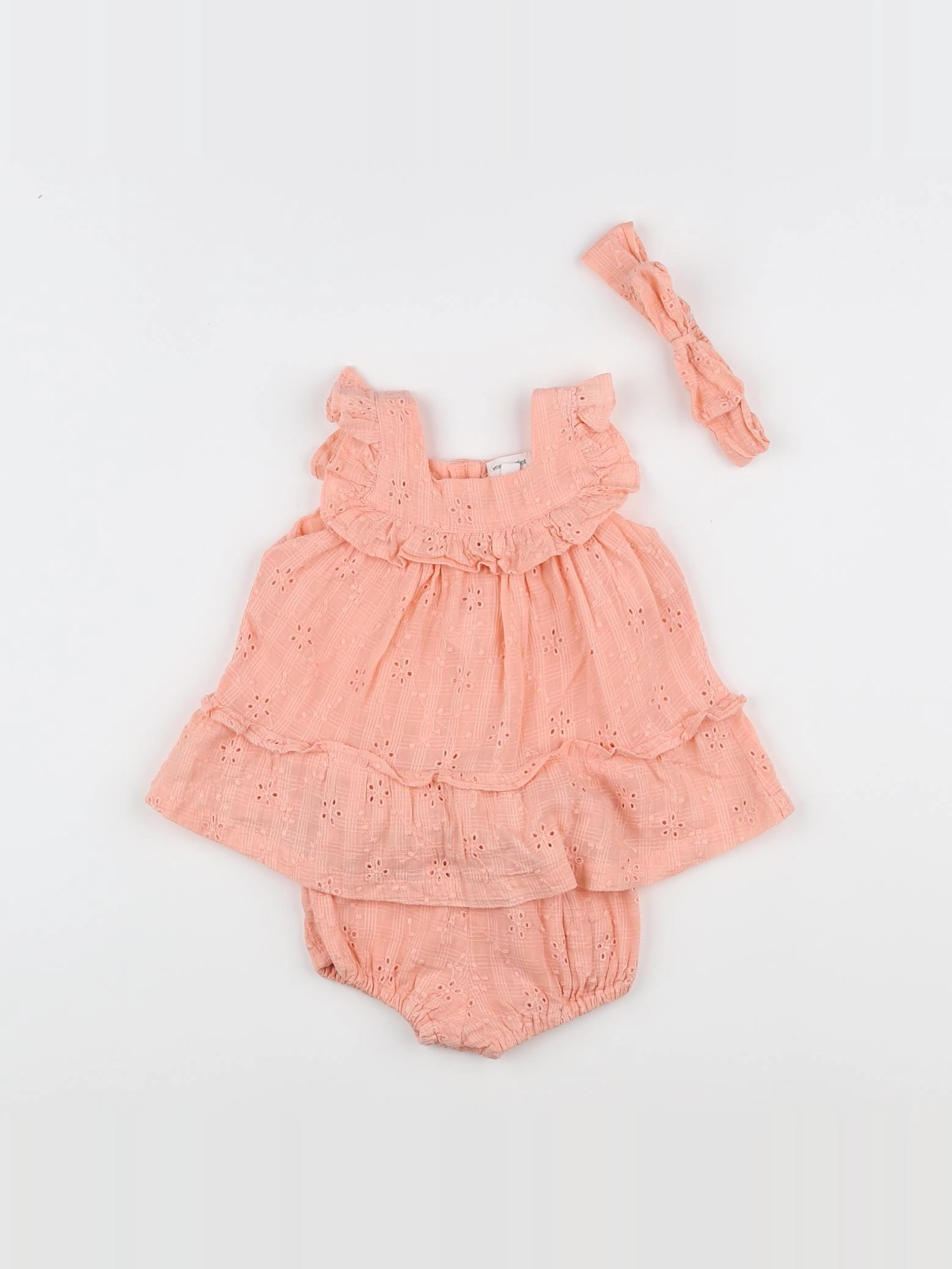 Vertbaudet - robe rose - 3 mois