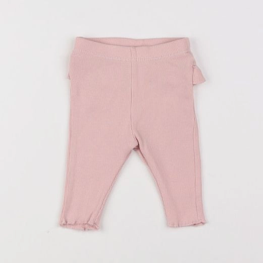 H&M - legging volants au dos rose - 0/1 mois