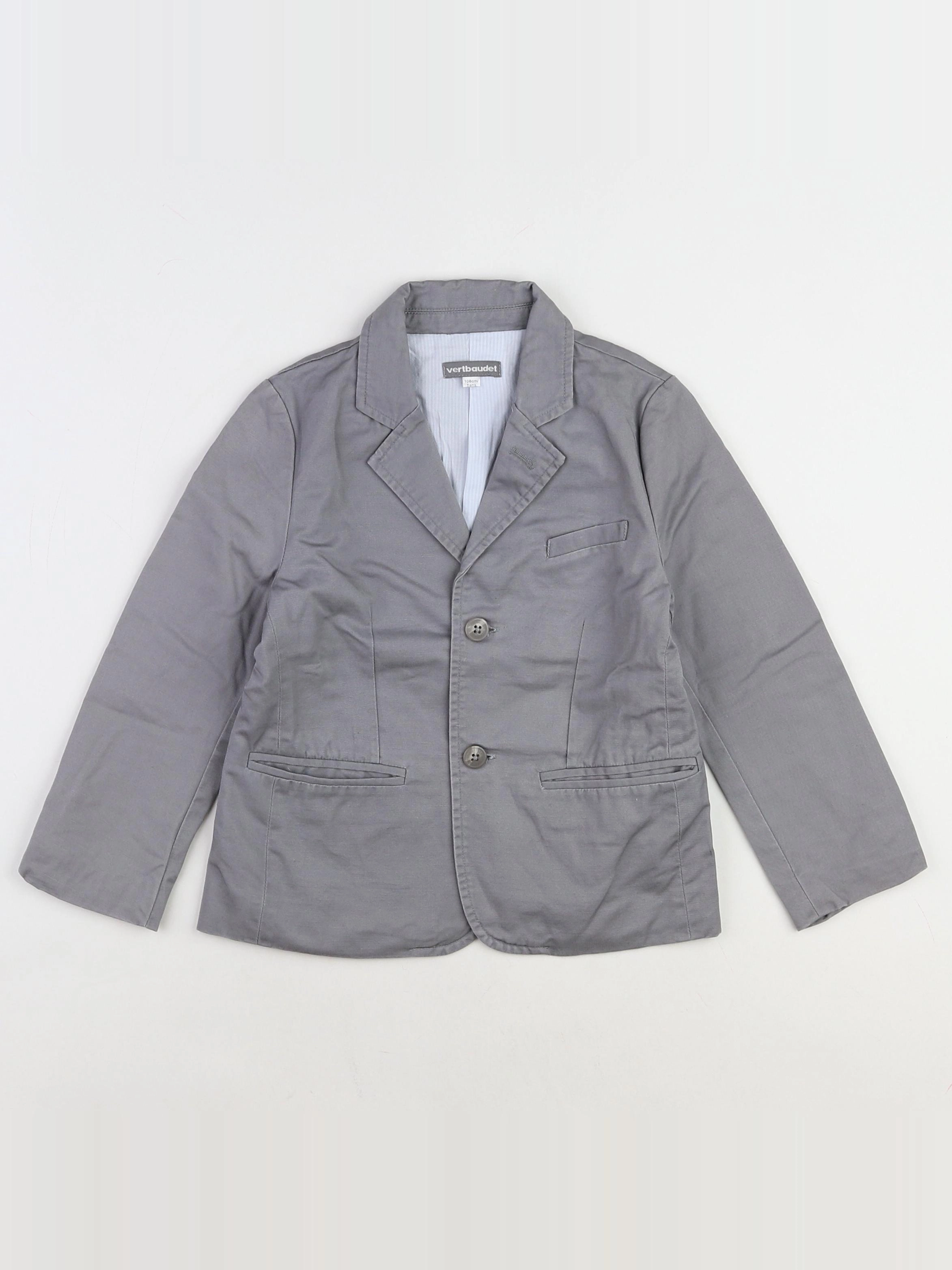 Vertbaudet - veste gris - 5 ans