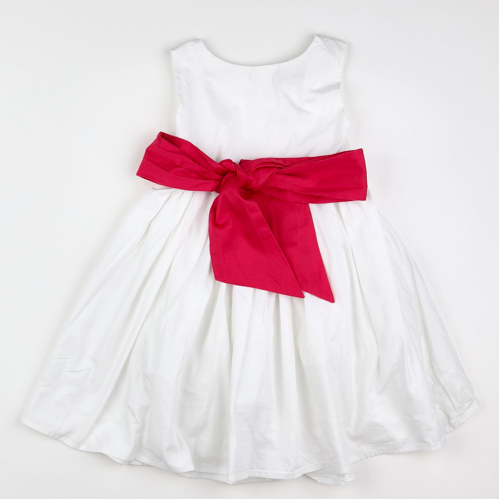 Les petits inclassables  - robe blanc, rose - 8 ans