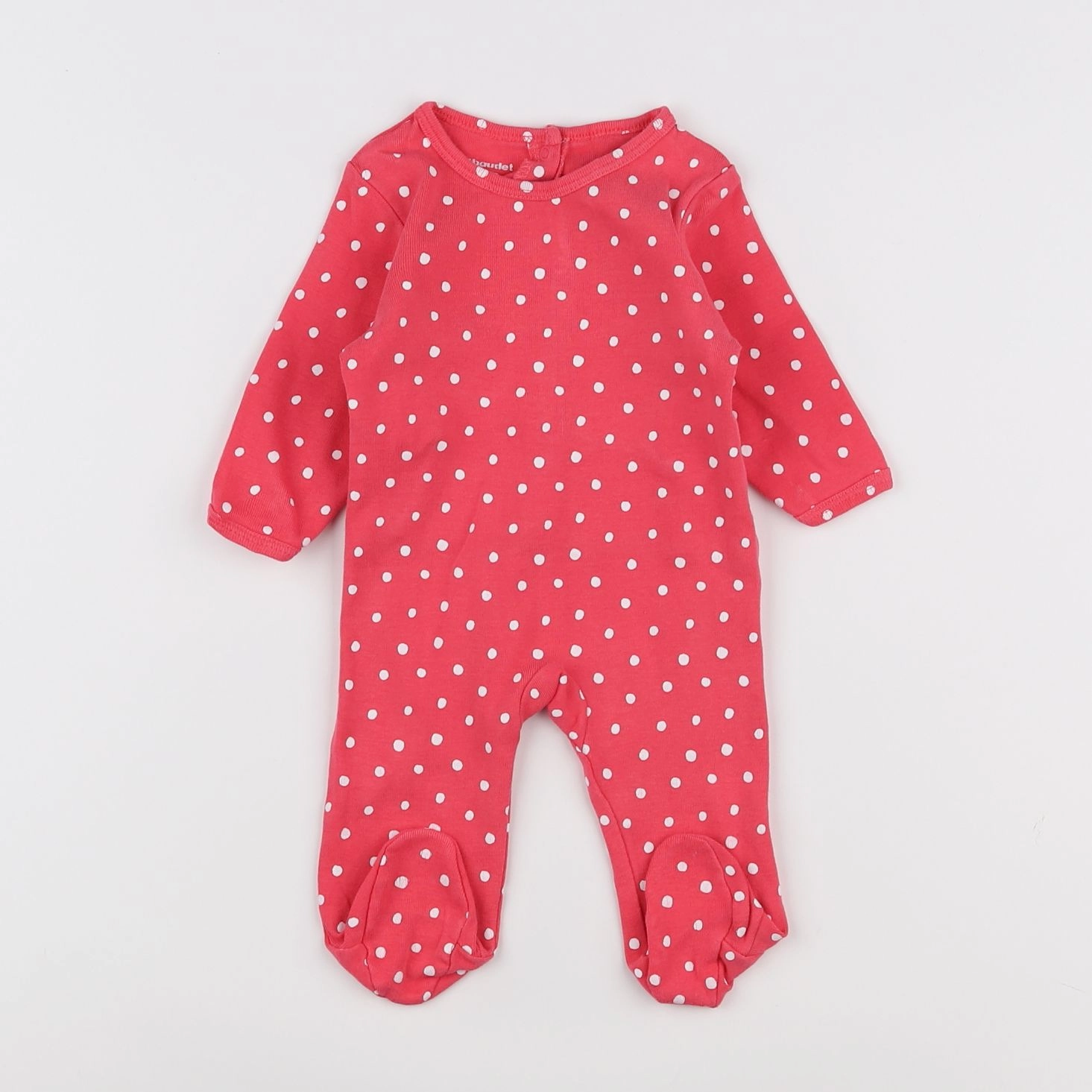 Vertbaudet - pyjama coton rose - 3 mois