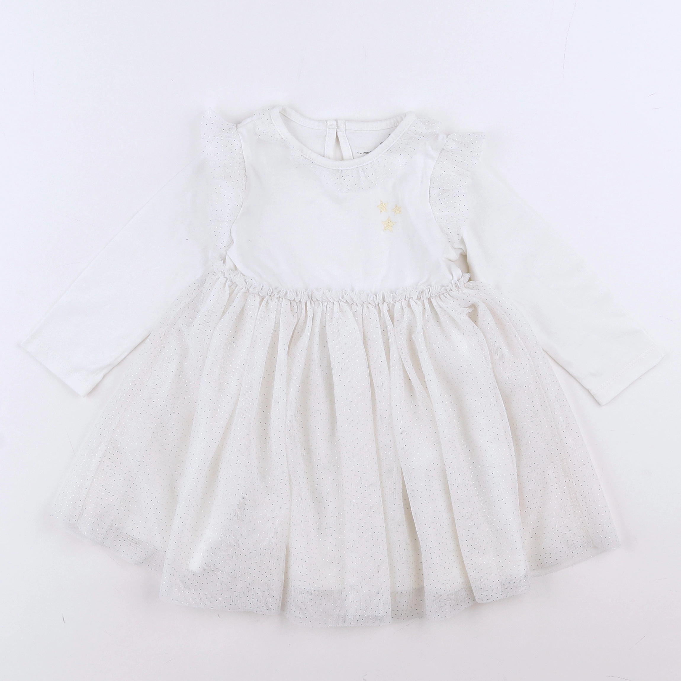 Vertbaudet - robe blanc - 12 mois