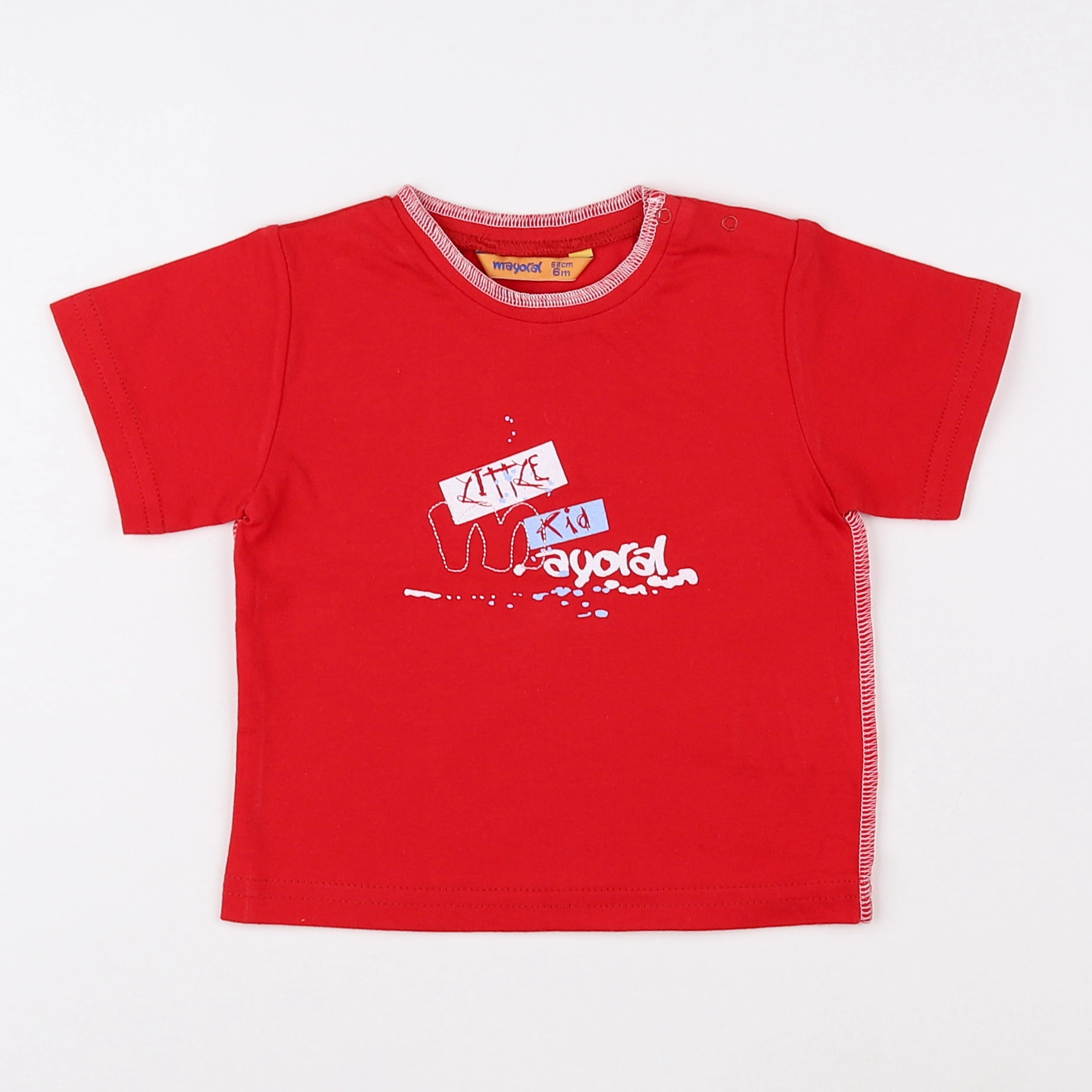 Mayoral - tee-shirt rouge - 6 mois