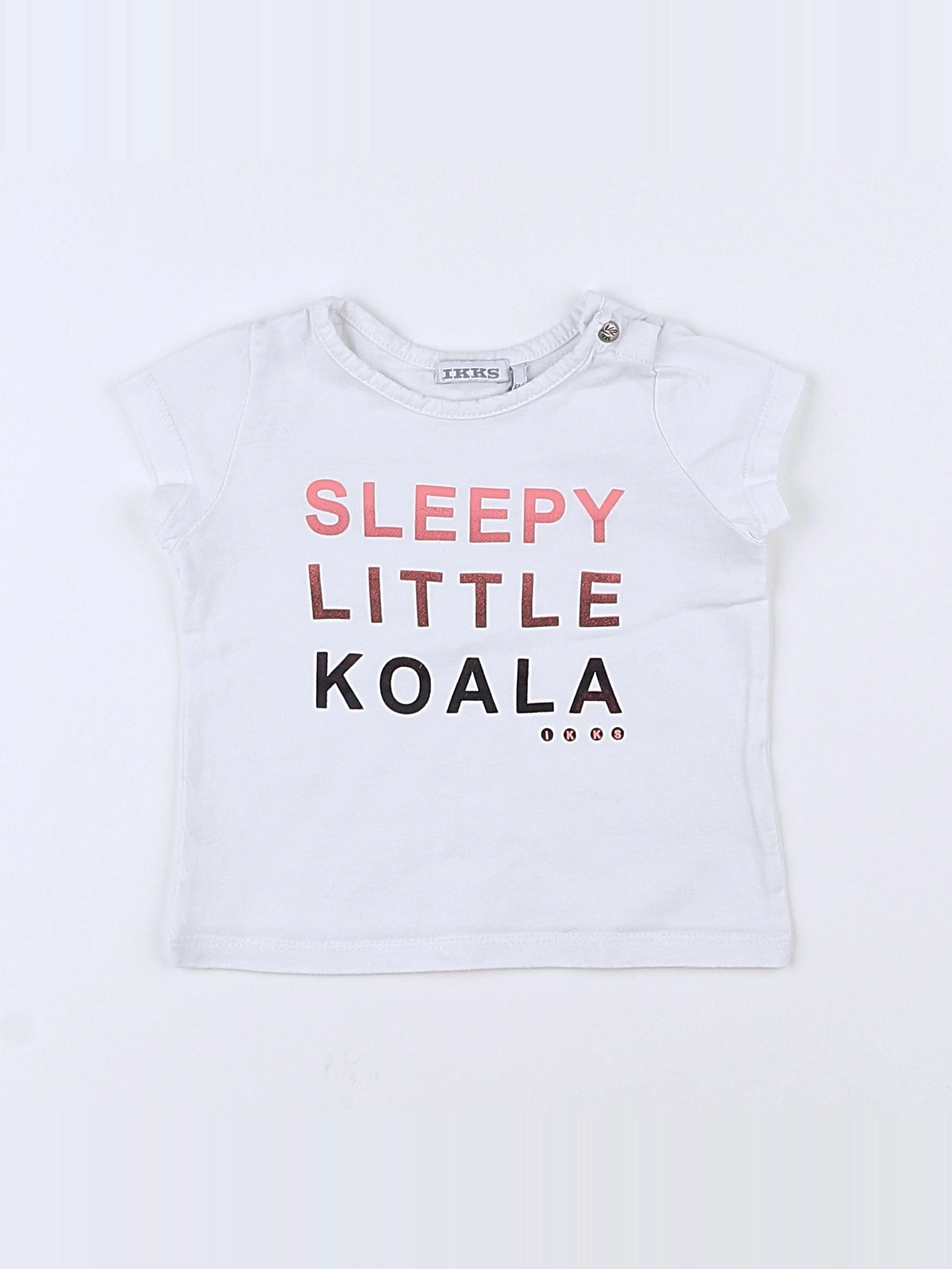 IKKS - tee-shirt blanc - 6 mois