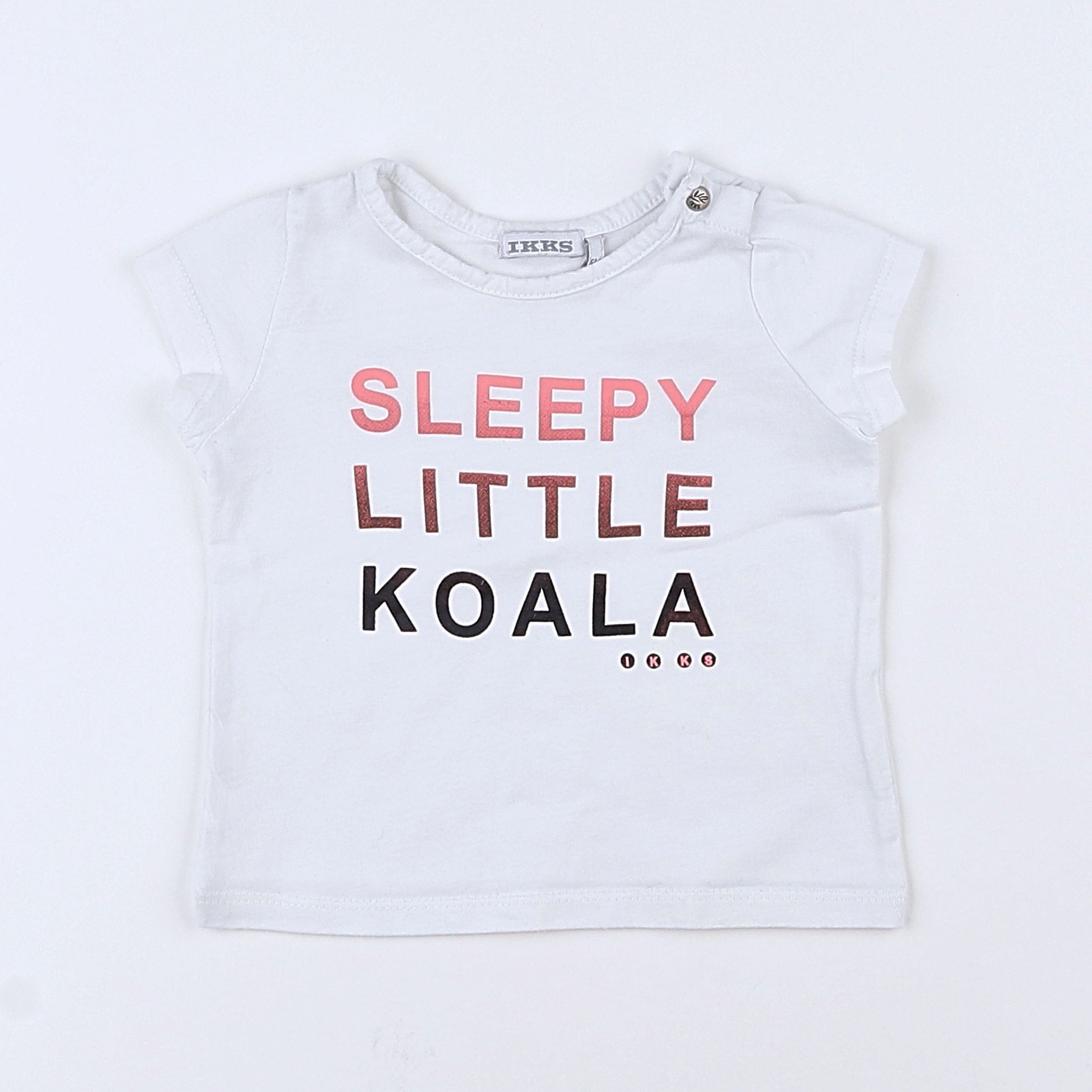 IKKS - tee-shirt blanc - 6 mois