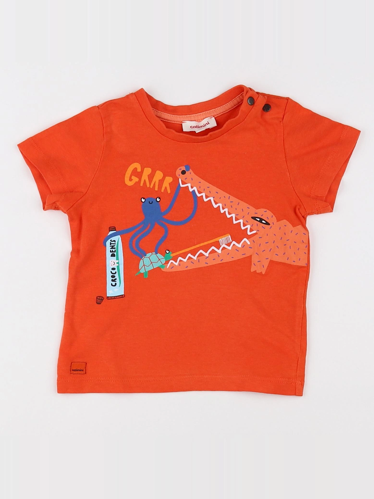Catimini - tee-shirt orange - 9 mois