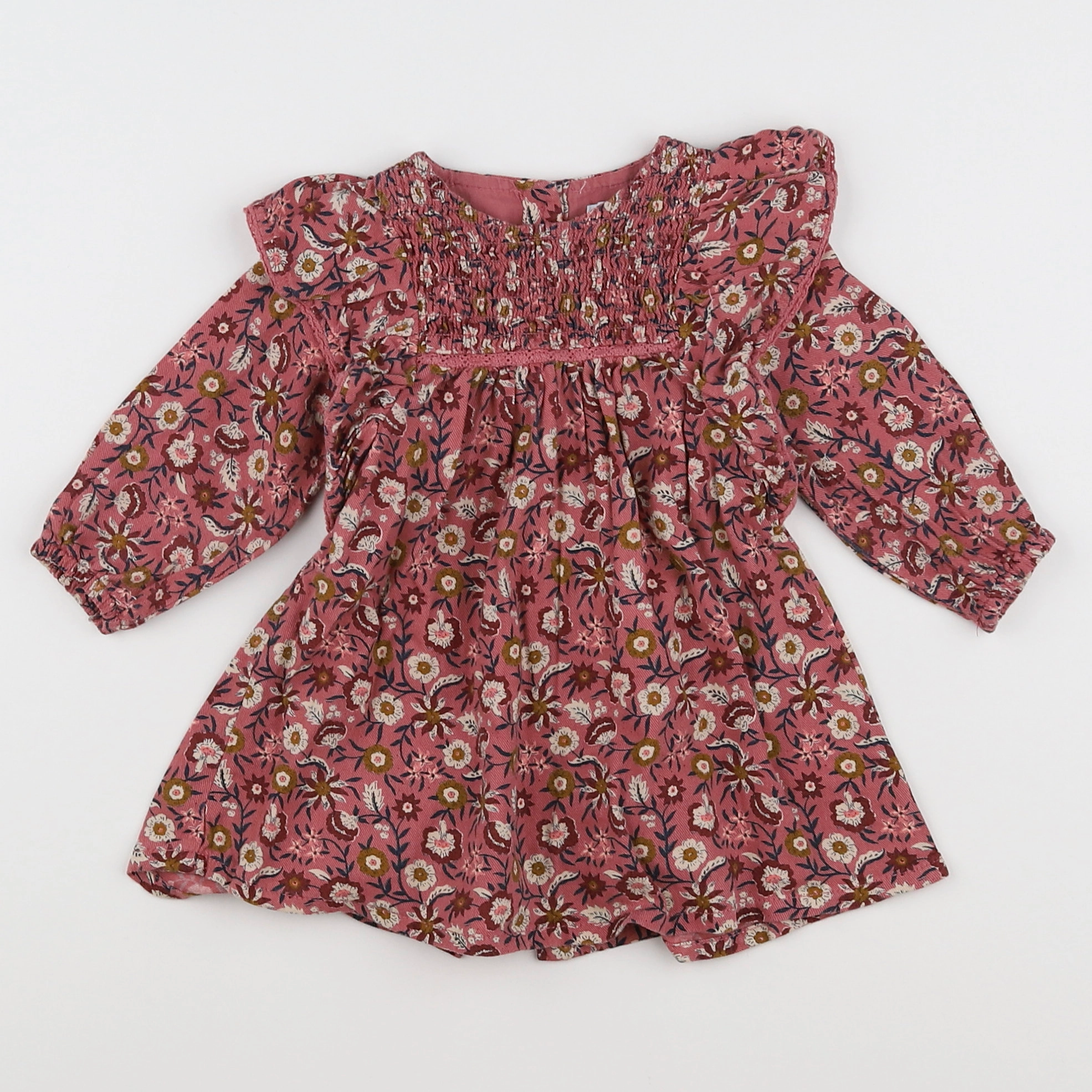 Vertbaudet - robe rose - 6 mois