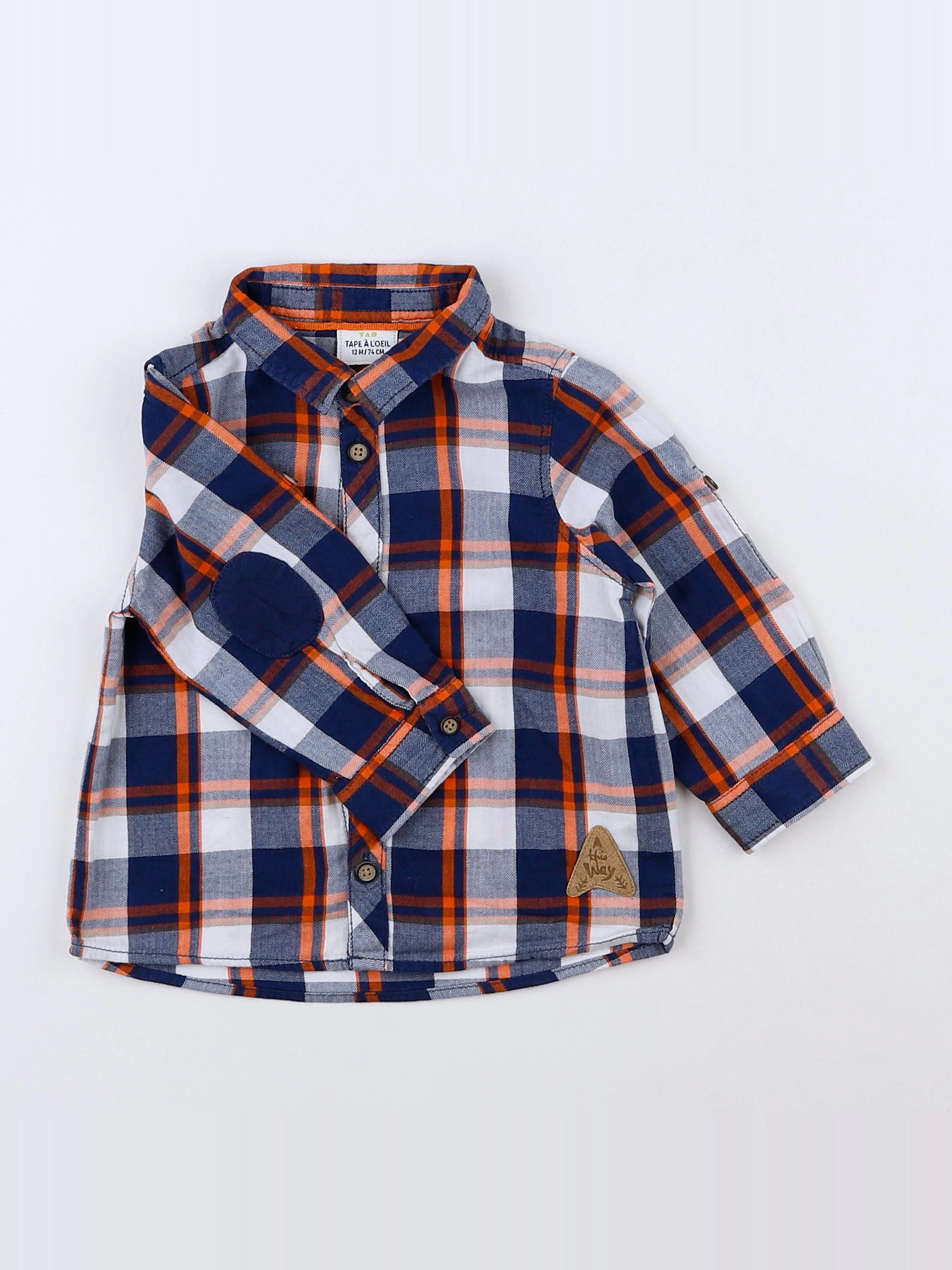 Tape à l'oeil - chemise multicolore - 12 mois