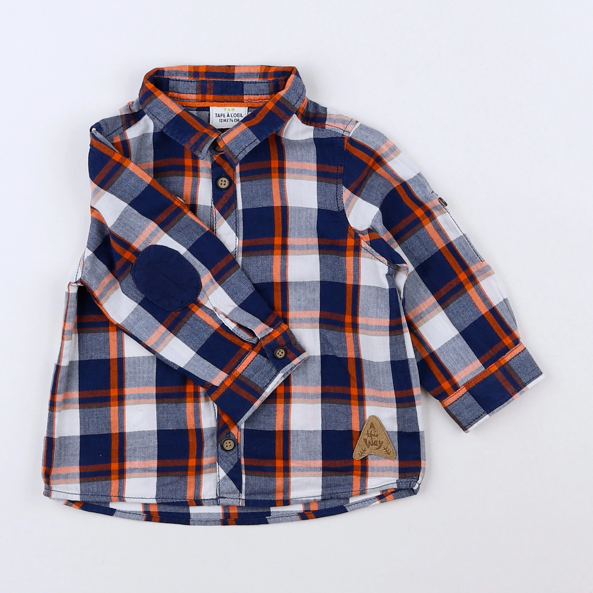 Tape à l'oeil - chemise multicolore - 12 mois