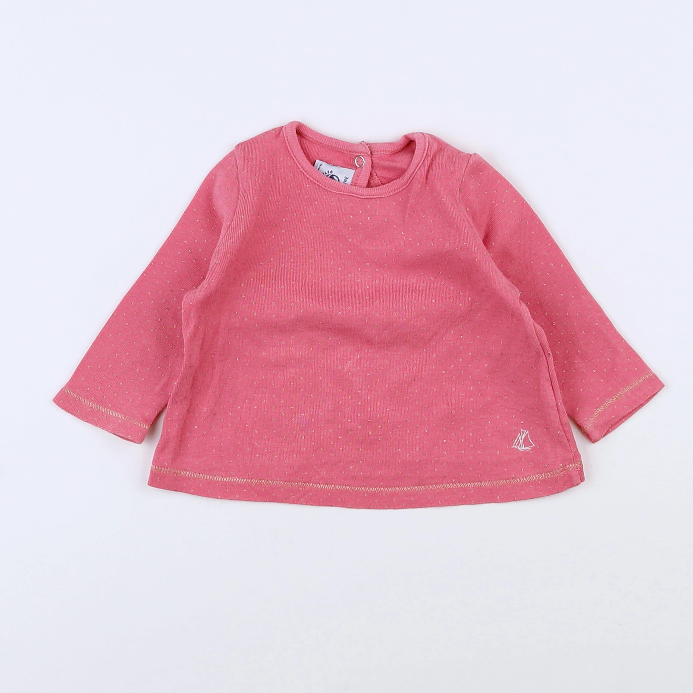 Petit Bateau - tee-shirt rose - 3 mois