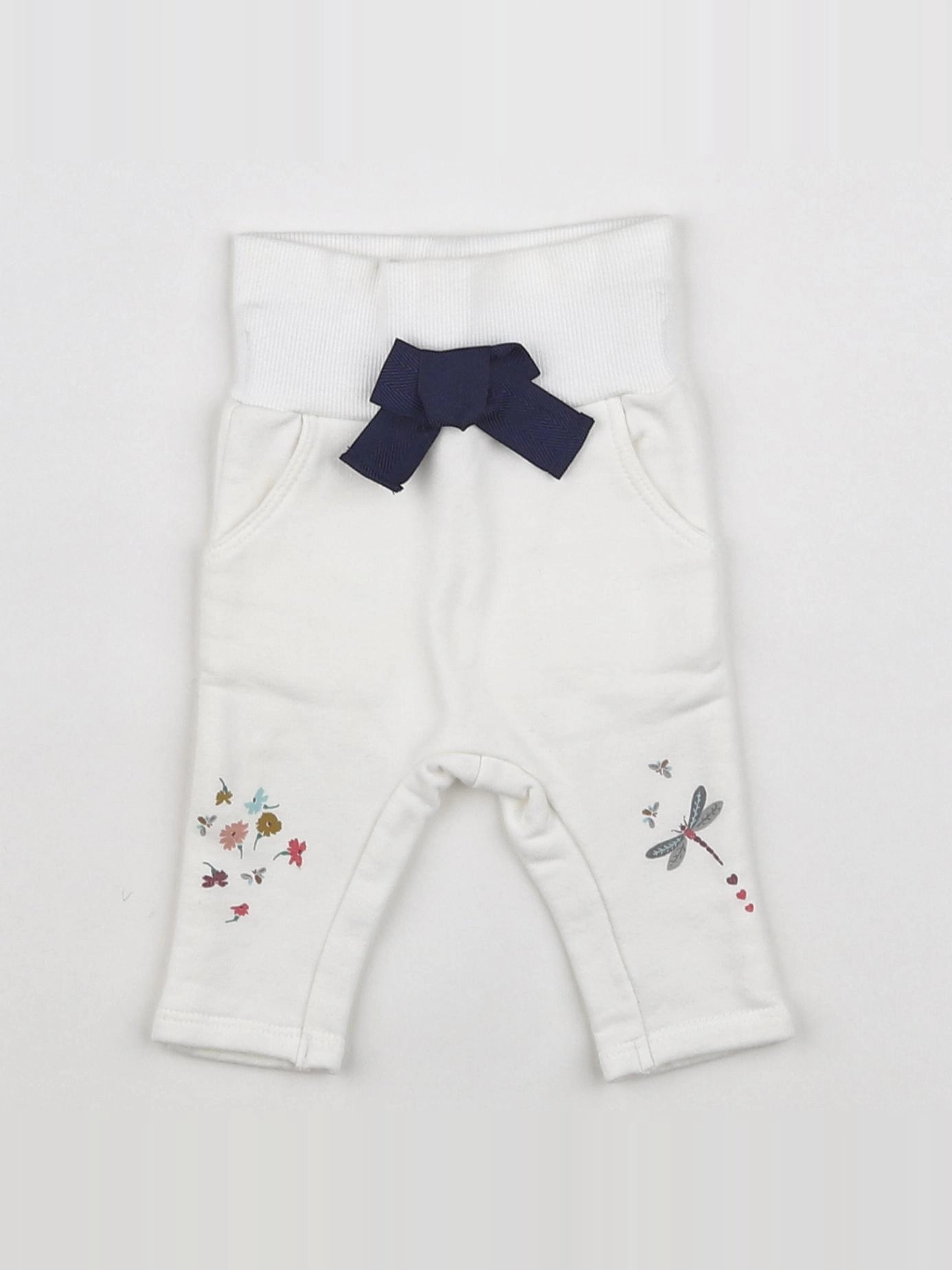 Catimini - jogging blanc, bleu - 1 mois
