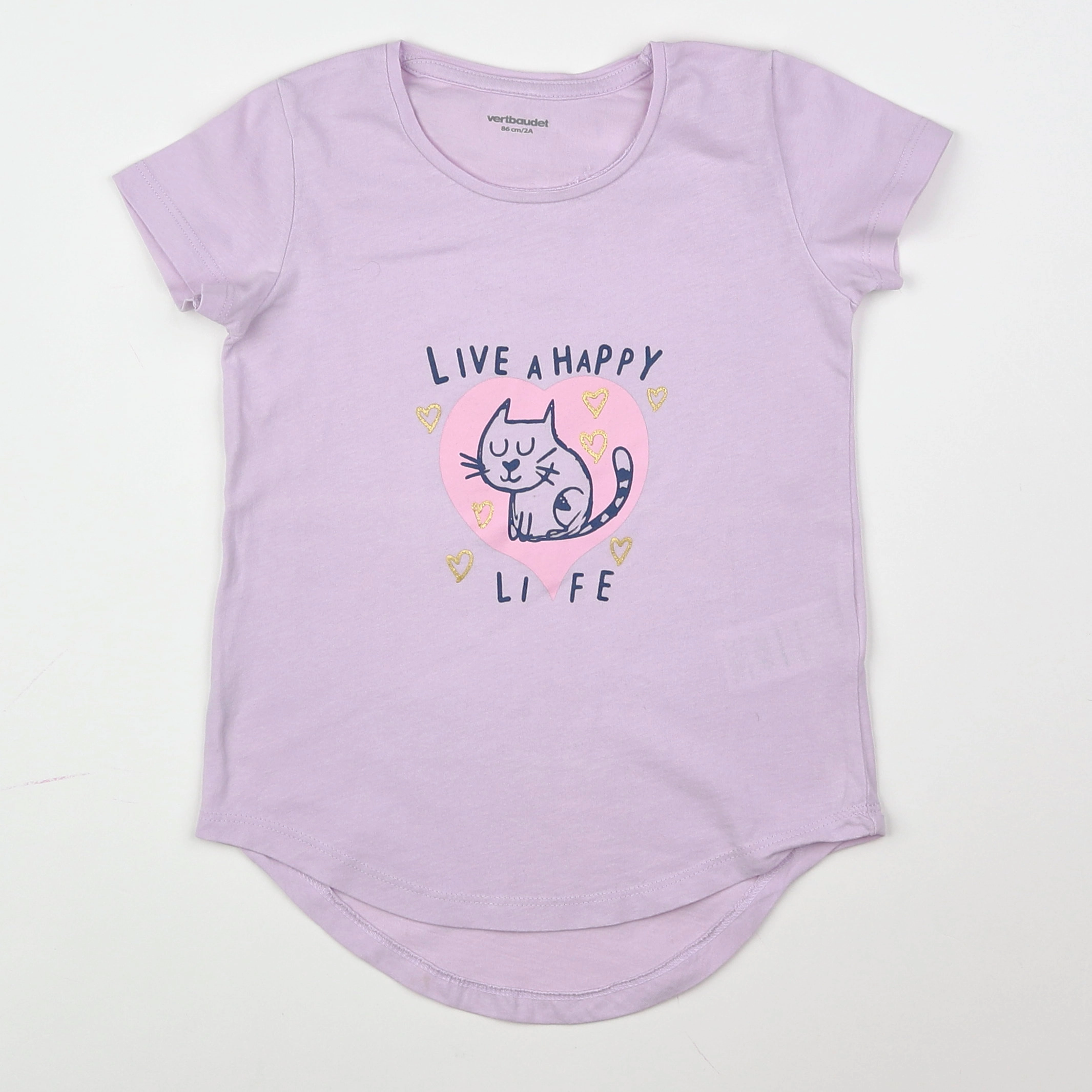 Vertbaudet - robe violet - 2 ans