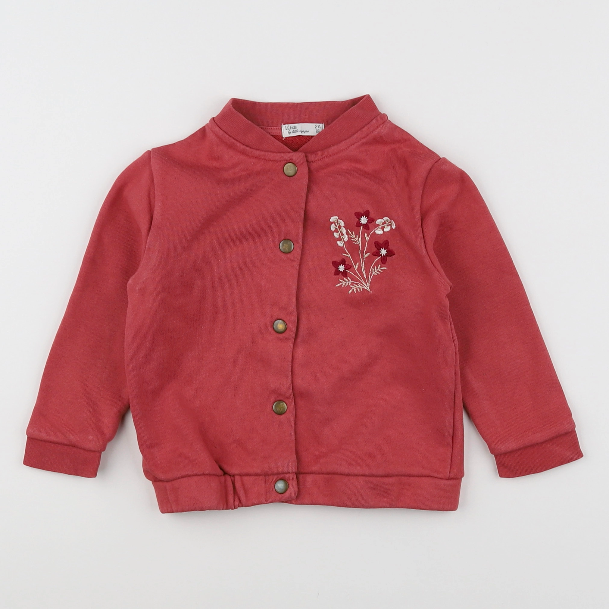 Little Cigogne - veste rose - 2 ans