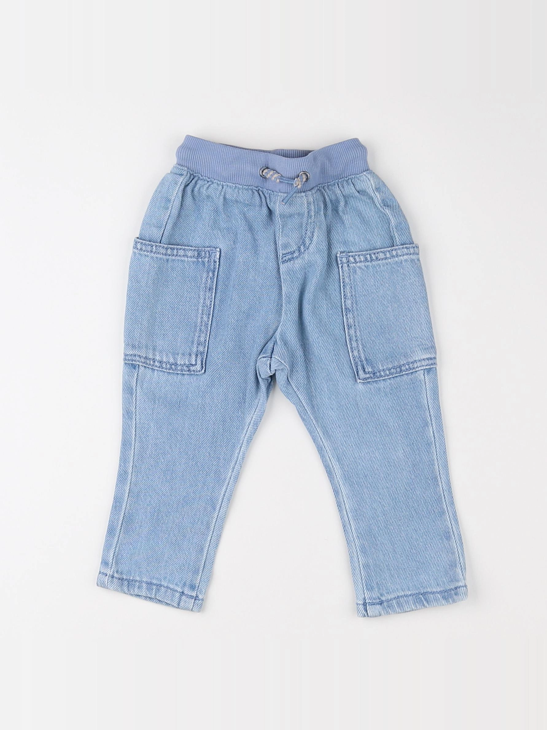 Vertbaudet - pantalon bleu - 3 mois