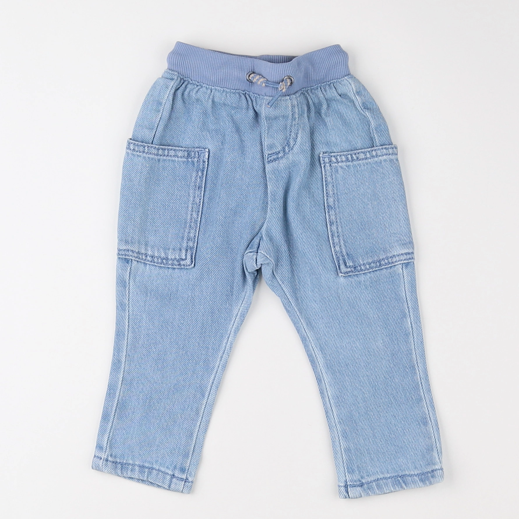 Vertbaudet - pantalon bleu - 3 mois