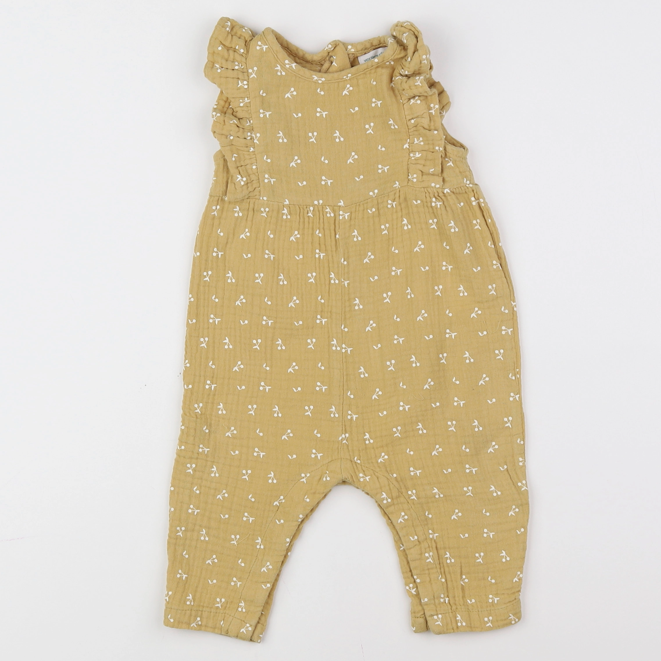 Vertbaudet - combinaison jaune - 9 mois