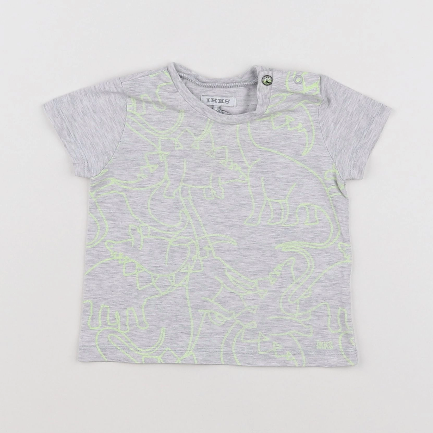 IKKS - tee-shirt gris - 6 mois