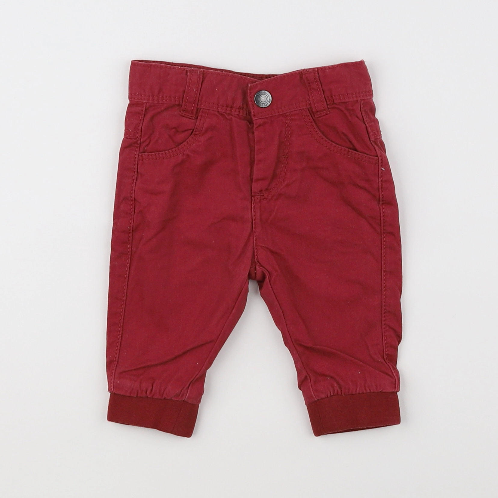 Tape à l'oeil - pantalon rouge - 3 mois