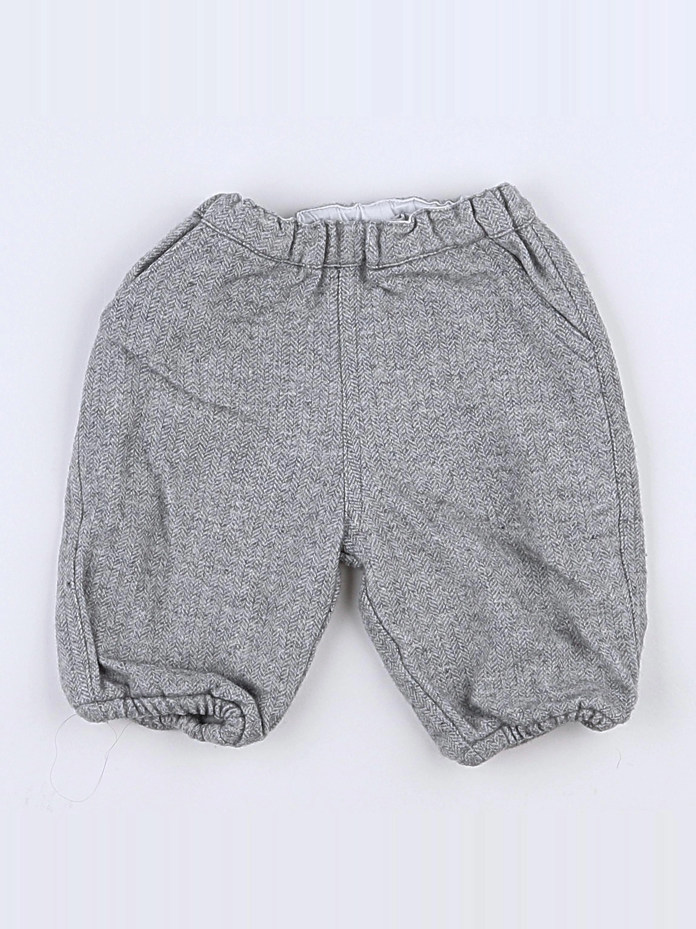Boutchou - pantalon gris - 1 mois