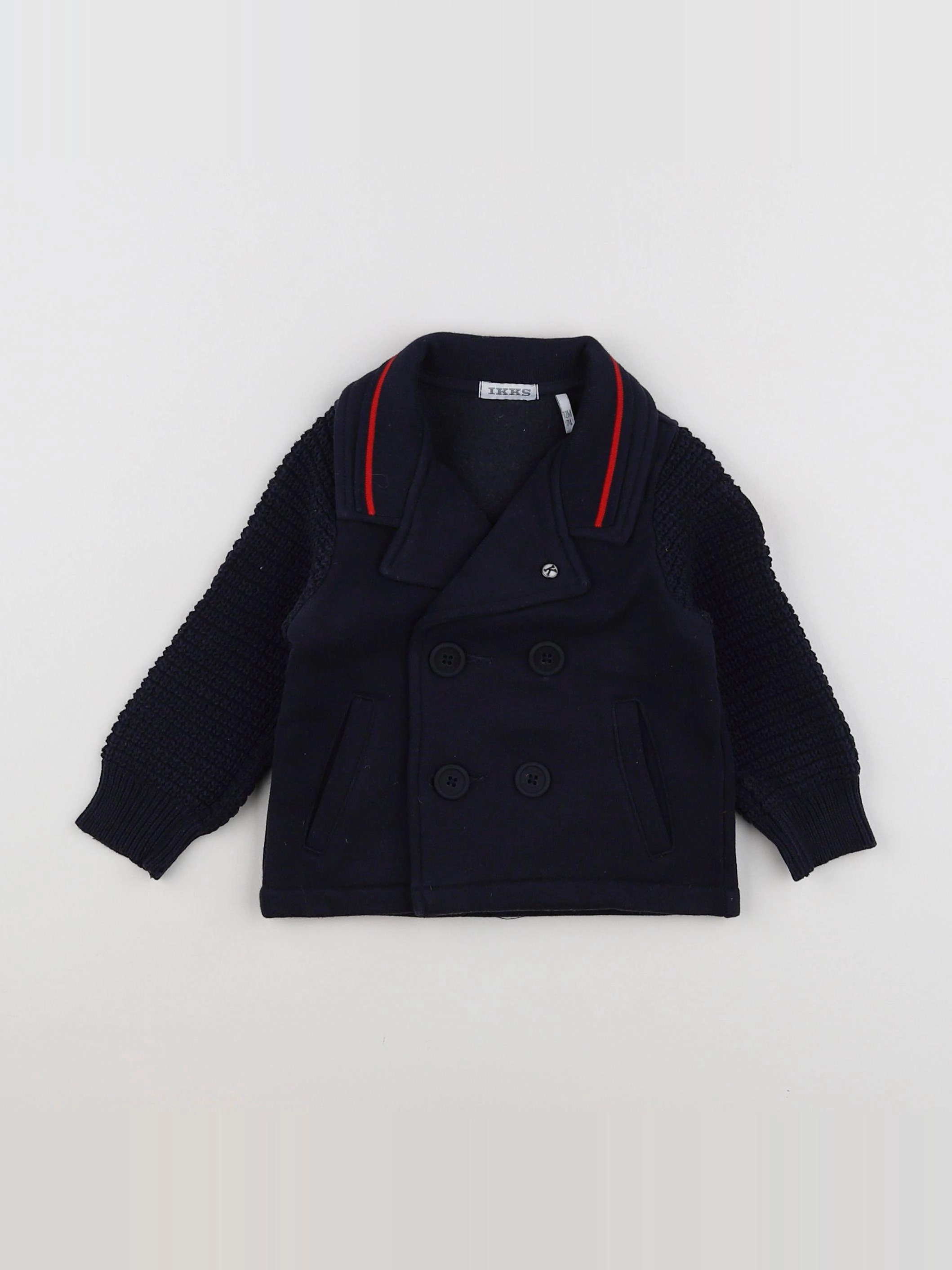 IKKS - veste bleu - 12 mois