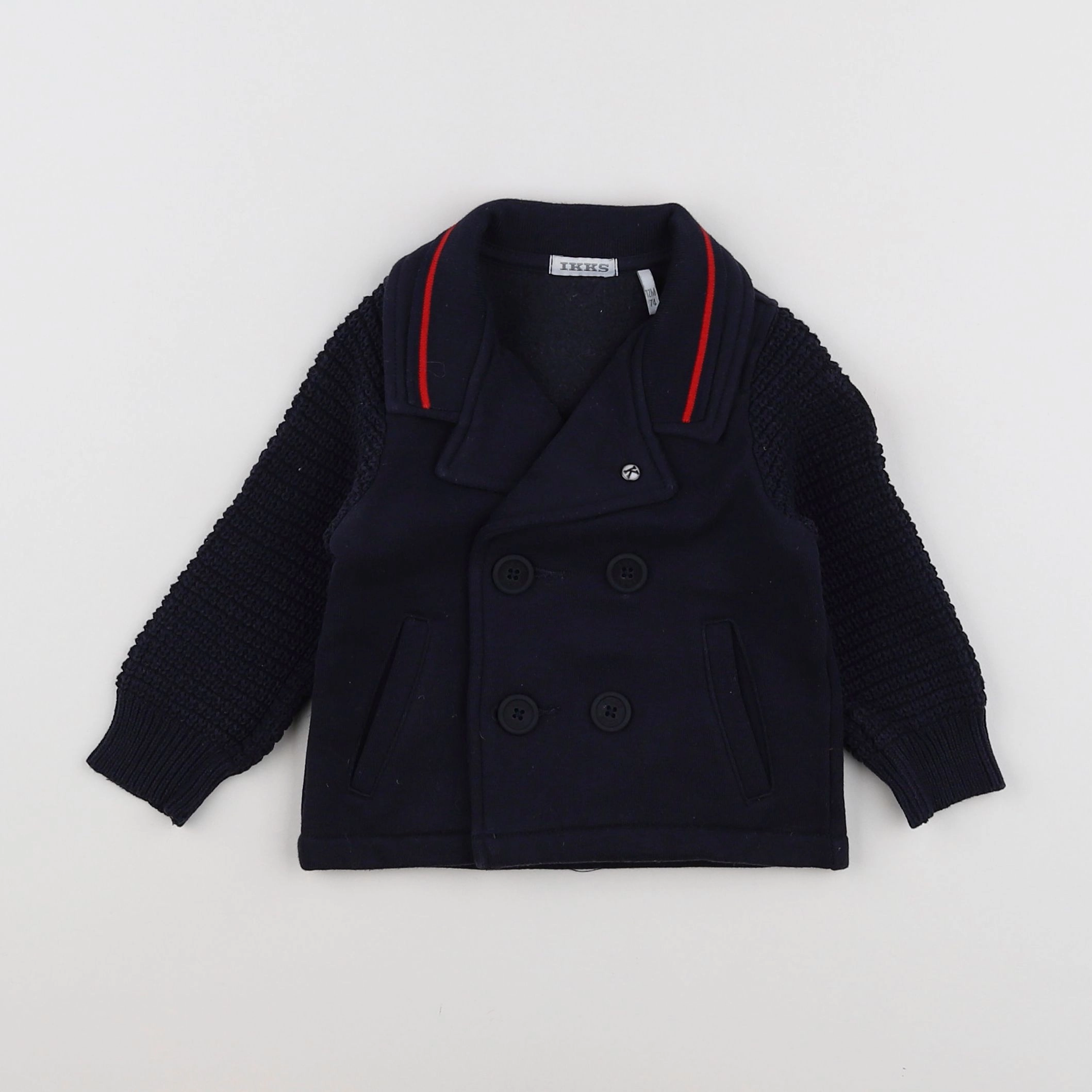 IKKS - veste bleu - 12 mois