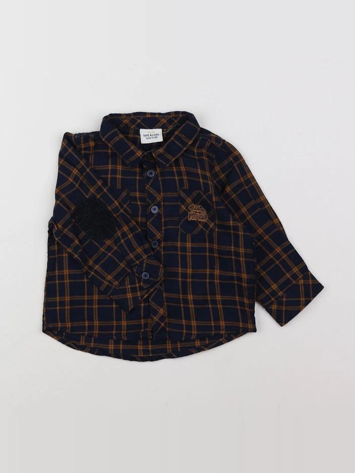 Tape à l'oeil - chemise bleu, marron - 12 mois