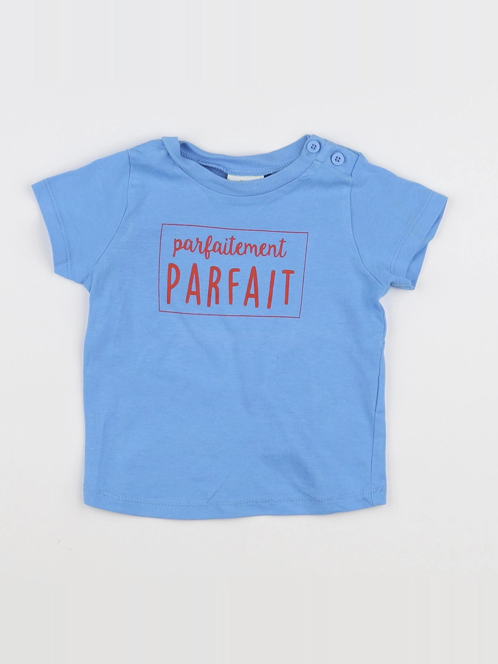 Tape à l'oeil - tee-shirt bleu - 6 mois
