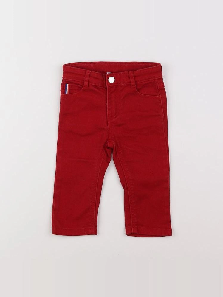 Jacadi - jean rouge - 12 mois