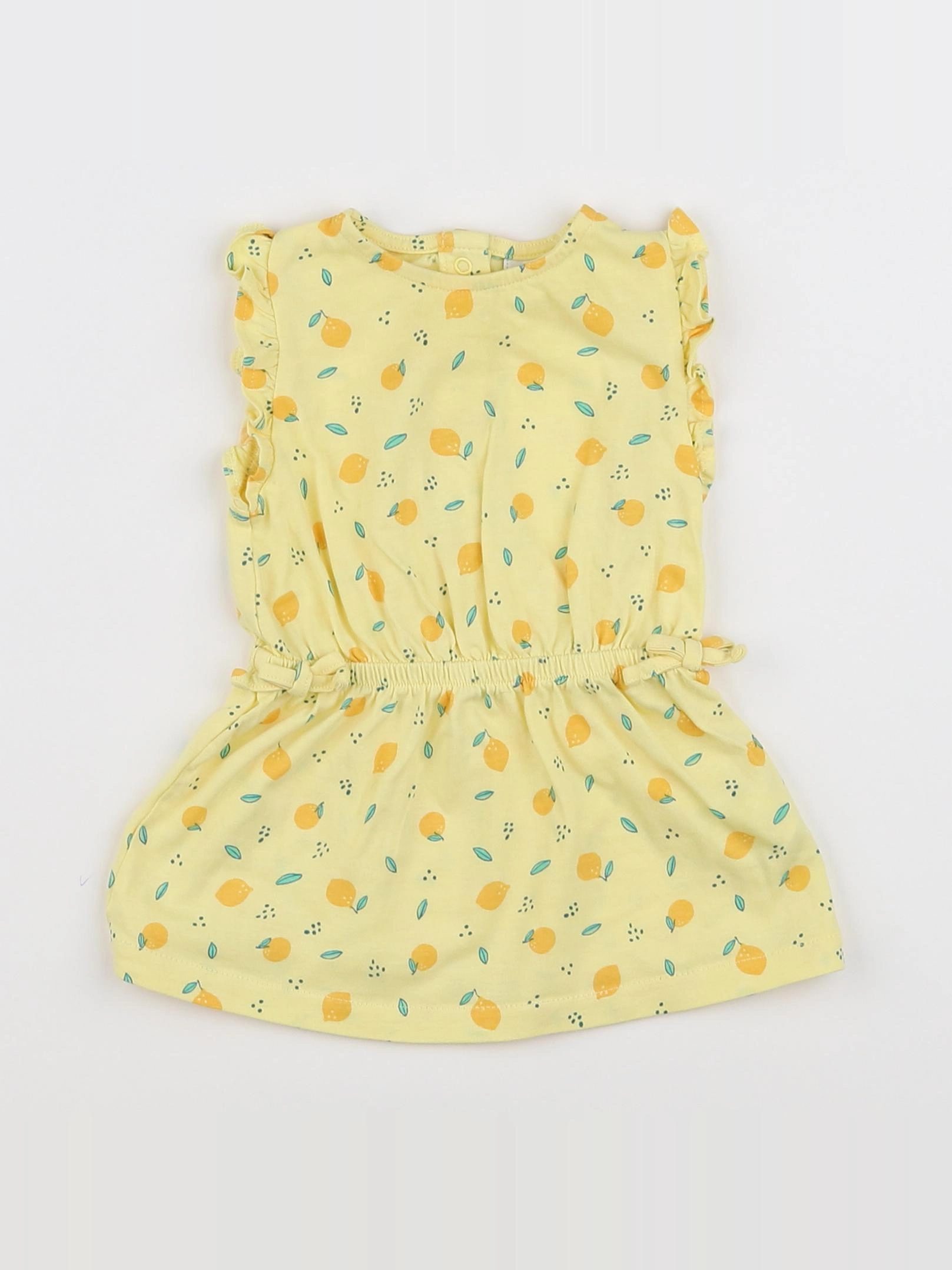 Tape à l'oeil - robe jaune - 6 mois
