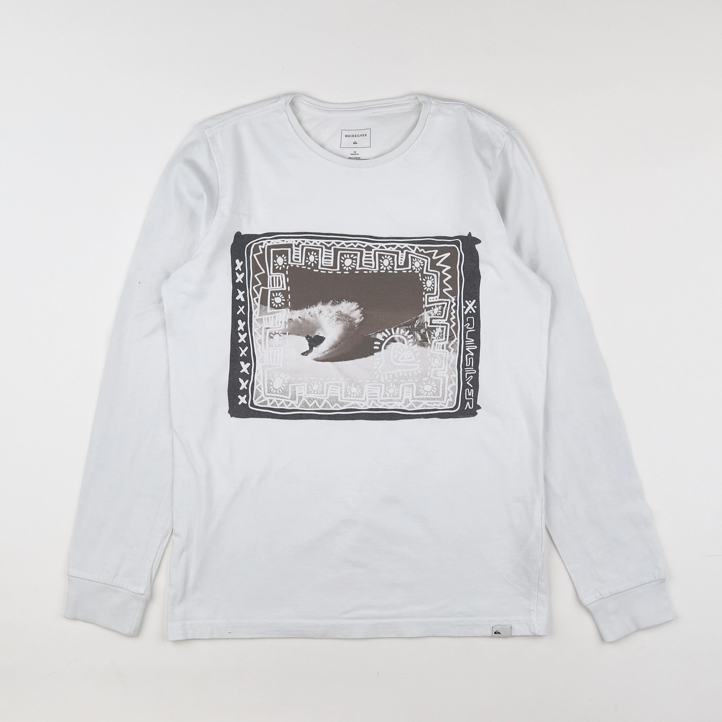 Quicksilver - tee-shirt blanc - 12 ans