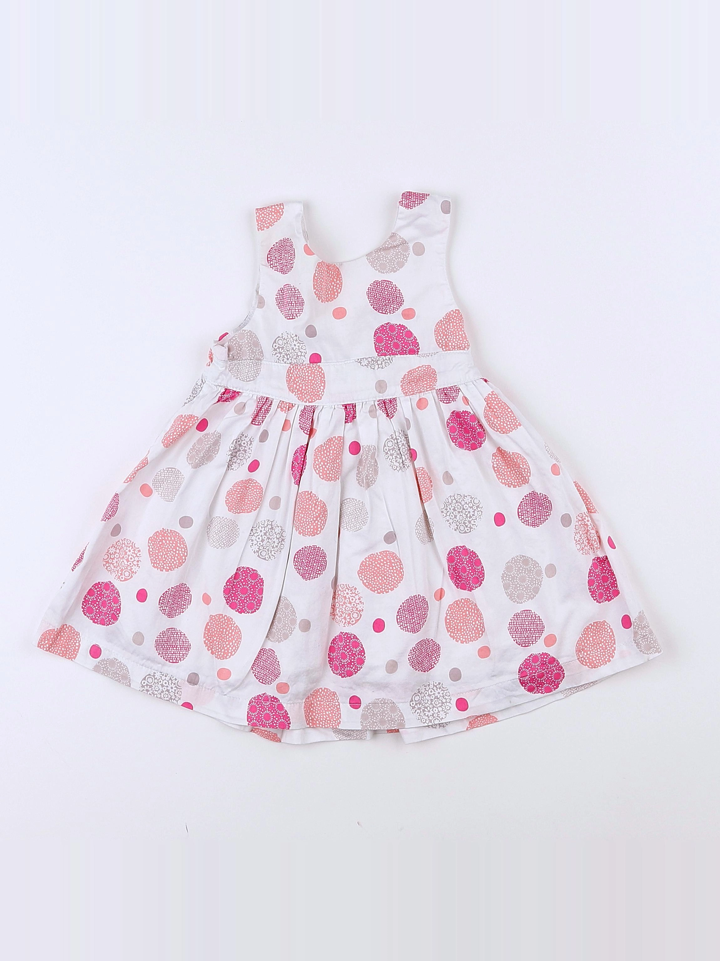 Vertbaudet - robe blanc - 9 mois