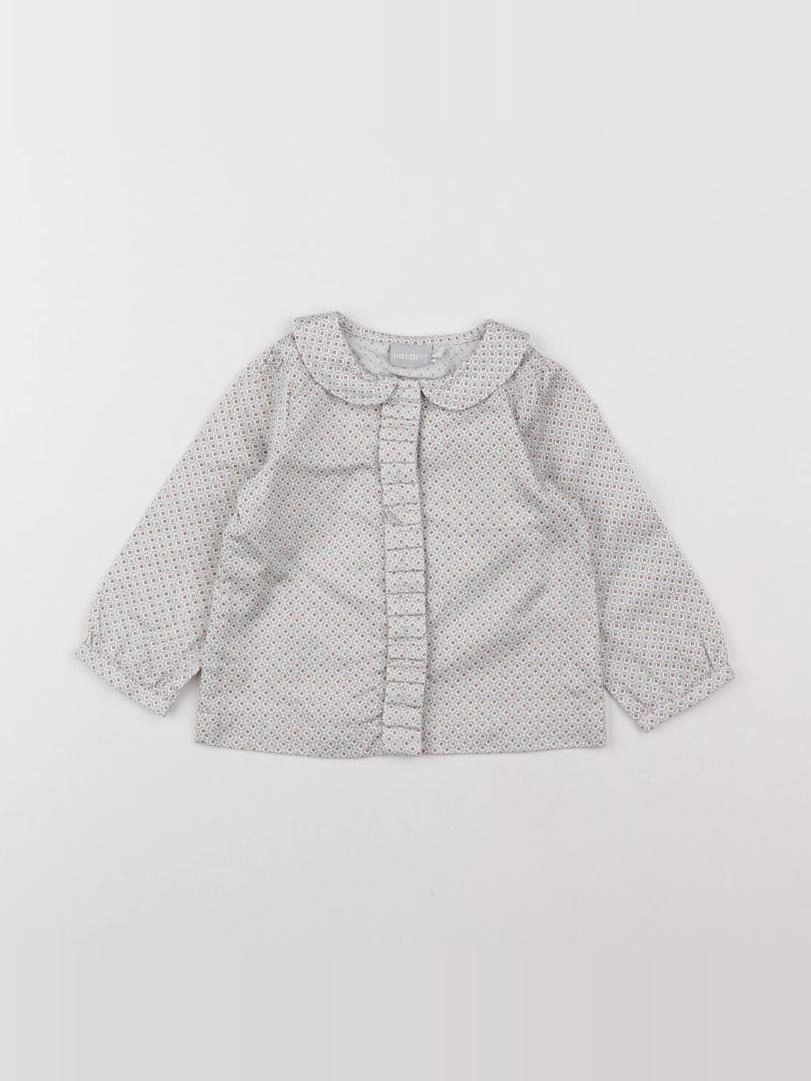 Natalys - blouse gris - 12 mois