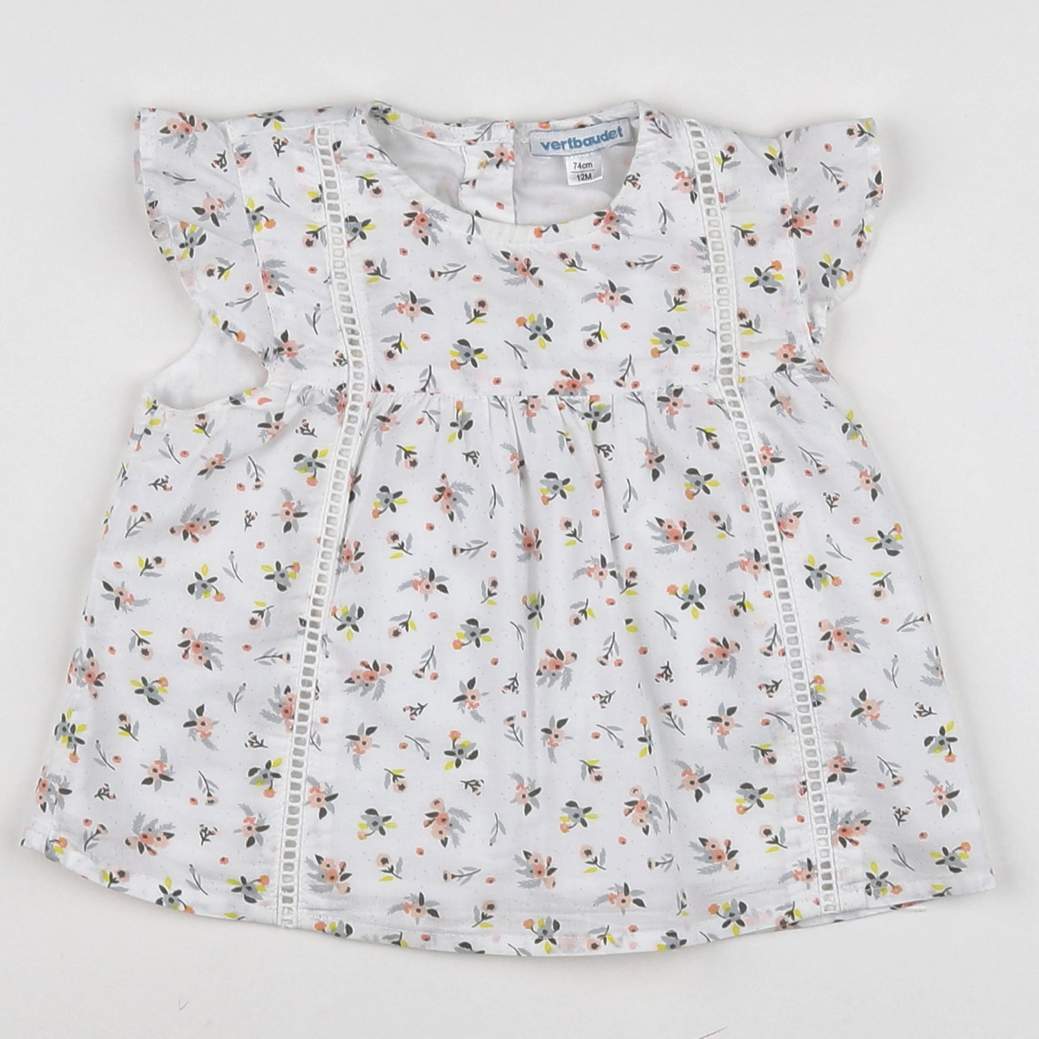 Vertbaudet - blouse Blanc - 12 mois