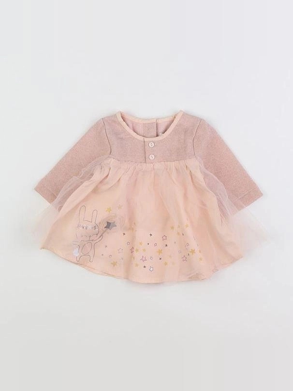 Vertbaudet - robe rose - 1 mois