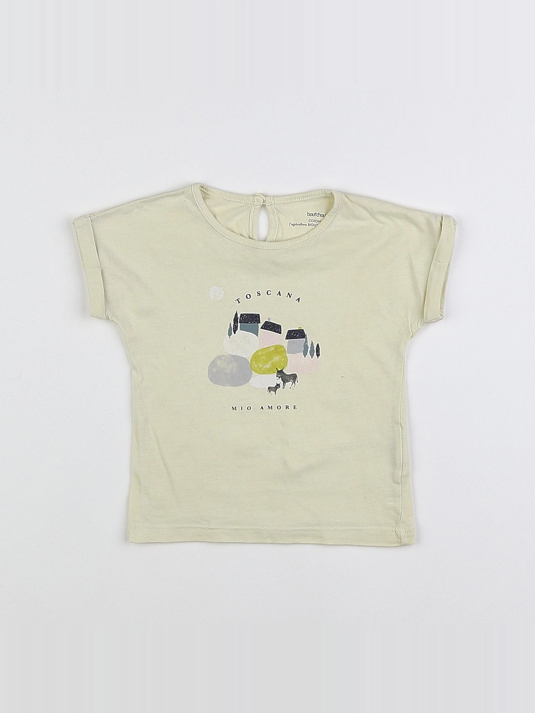 Boutchou - tee-shirt jaune - 12 mois