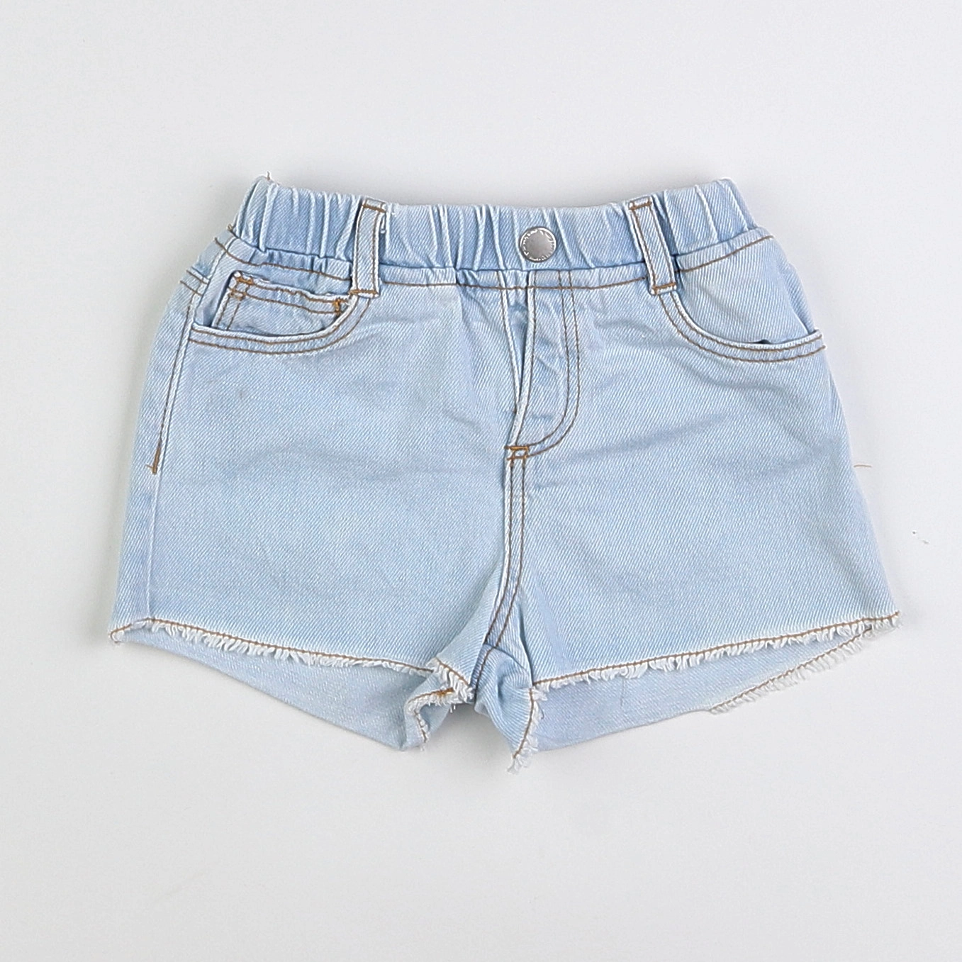 Zara - short bleu - 9/12 mois