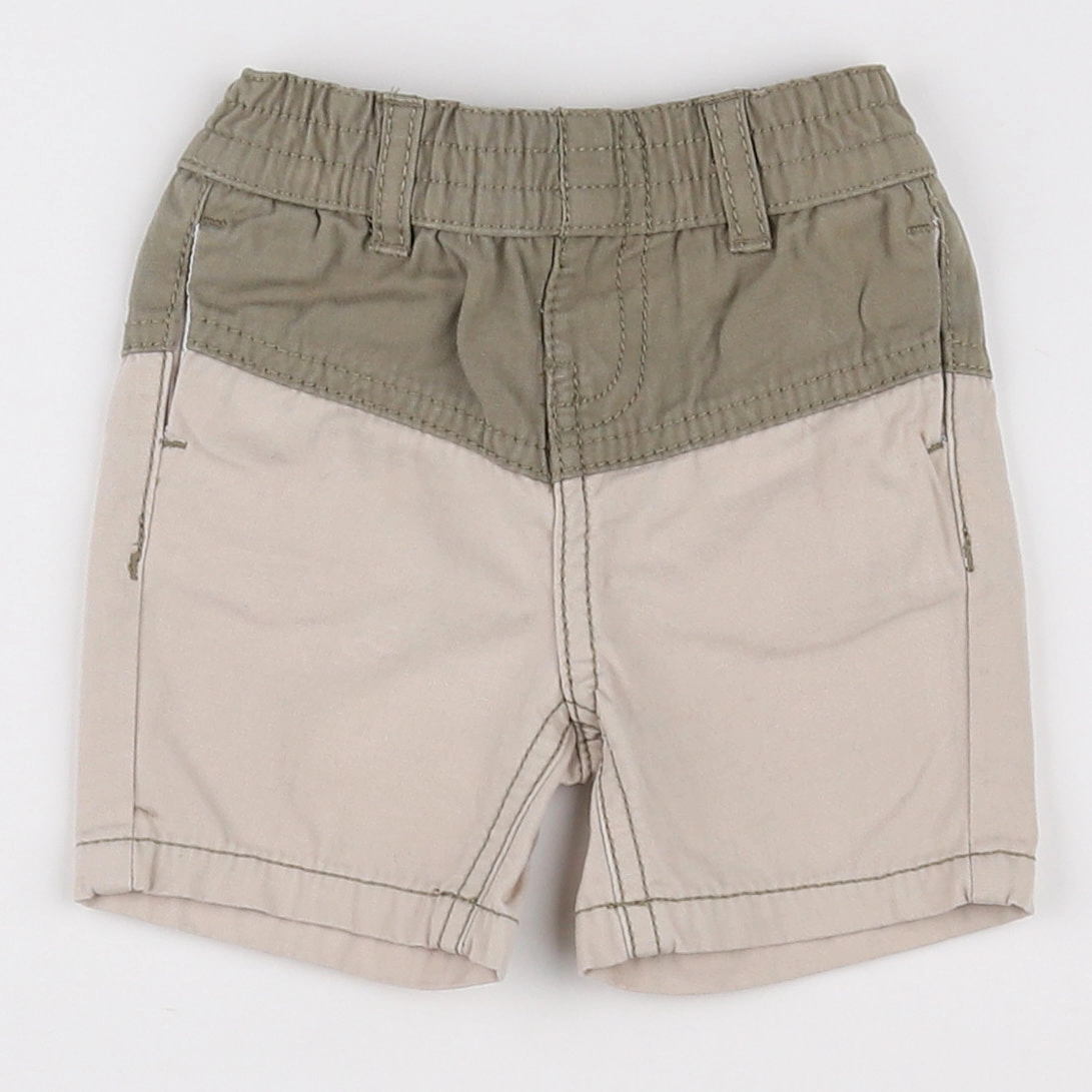 Tape à l'oeil - short beige, vert - 3 mois