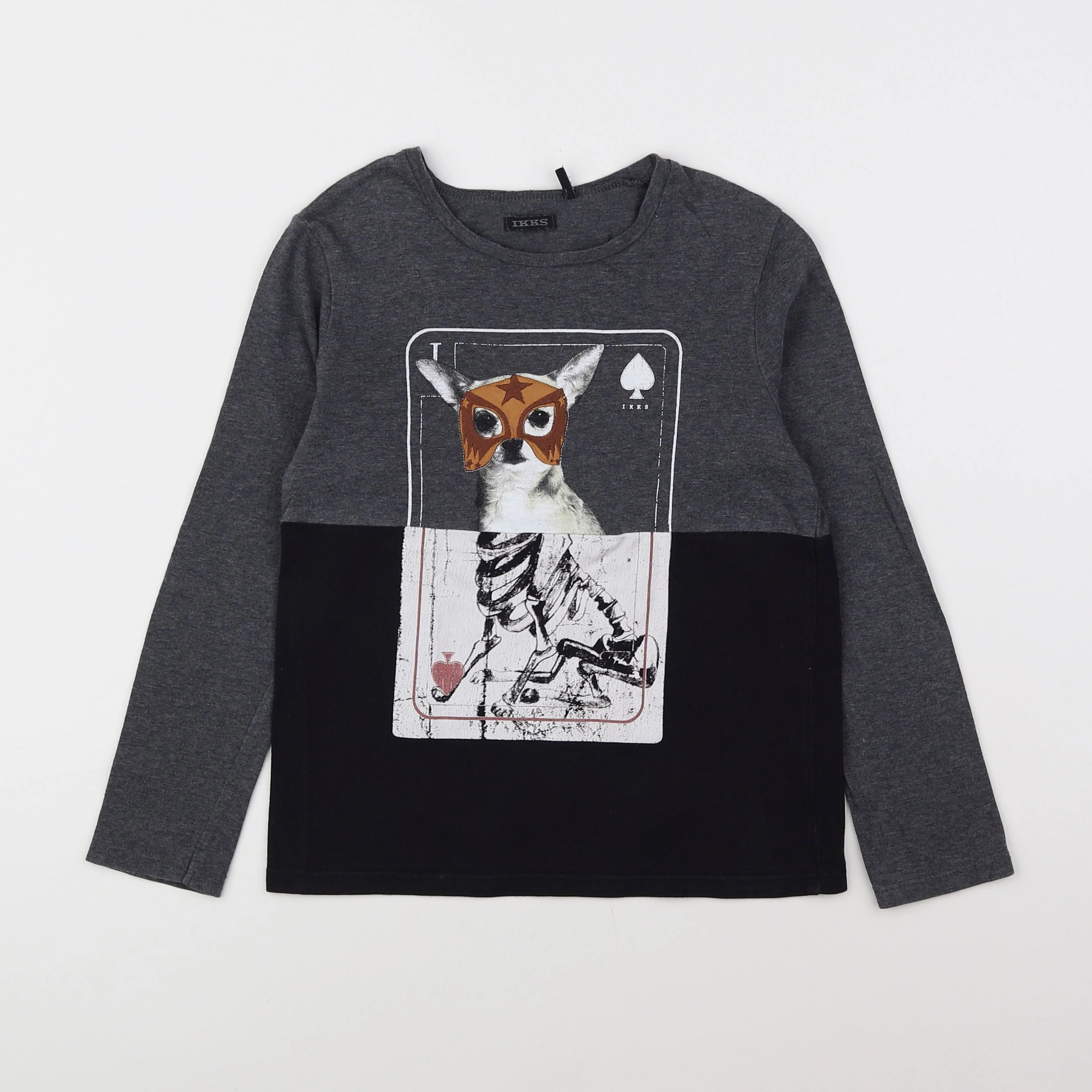 IKKS - tee-shirt gris - 6 ans