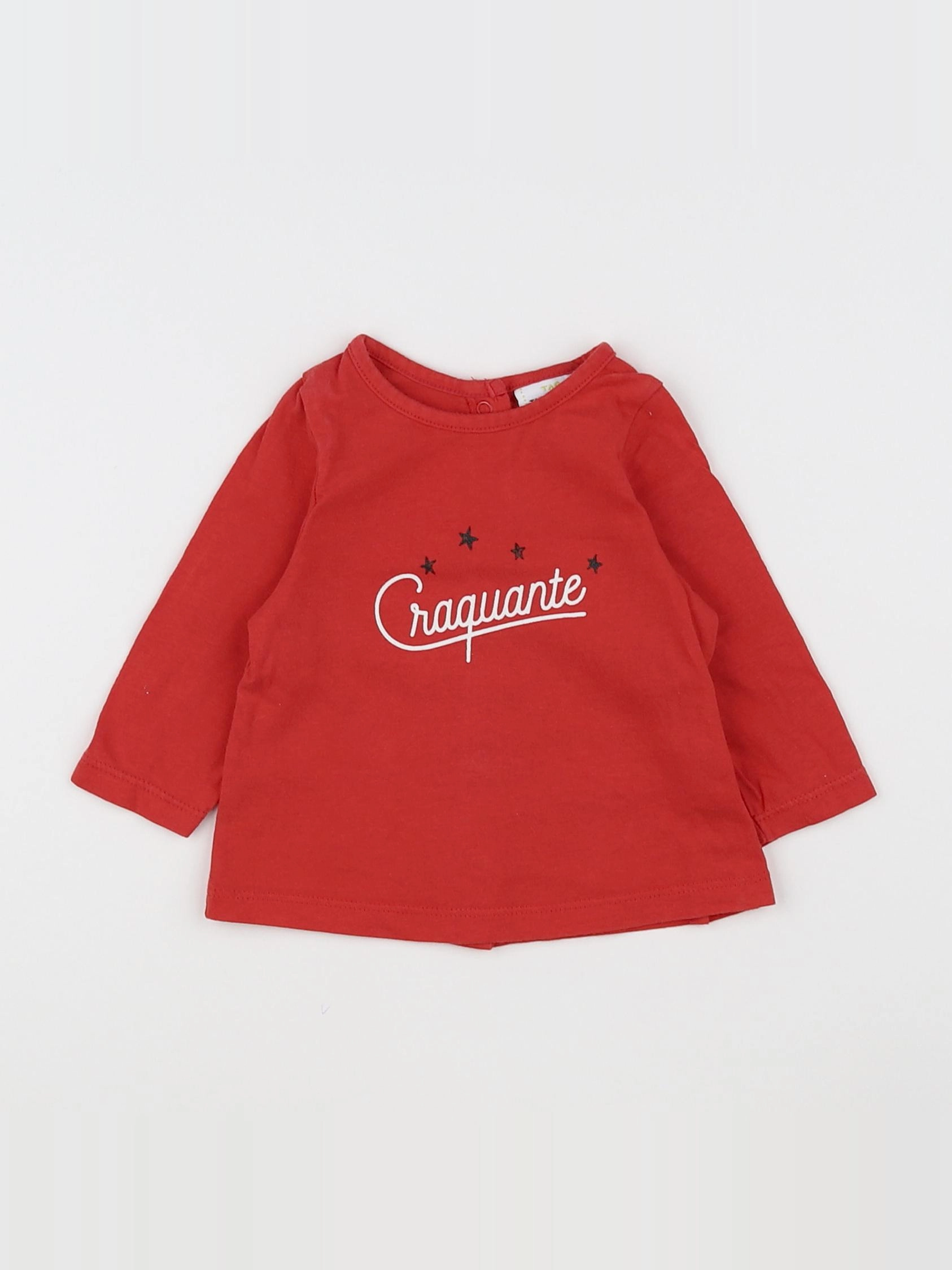 Tape à l'oeil - tee-shirt rouge - 3 mois