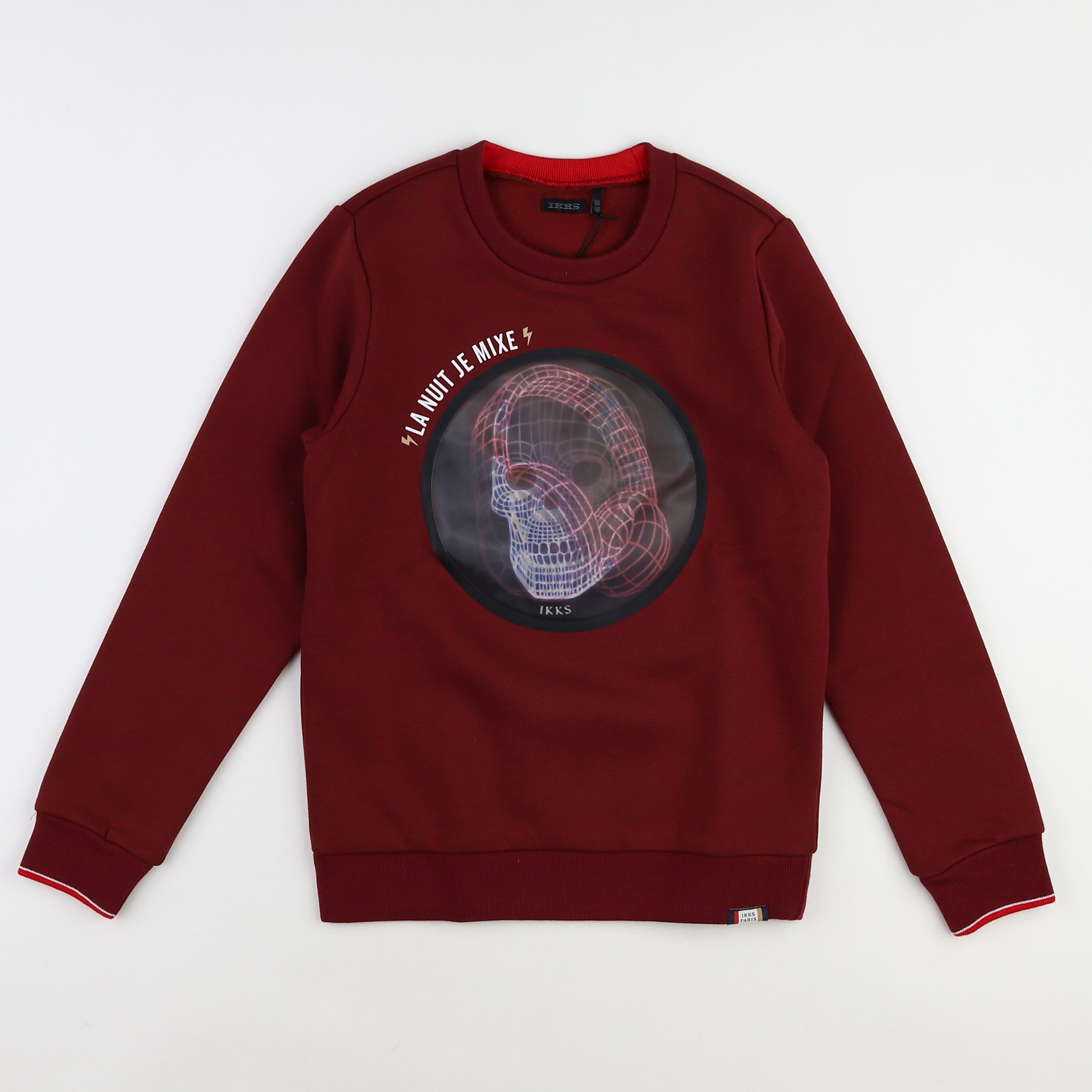 IKKS - sweat rouge (neuf) - 14 ans