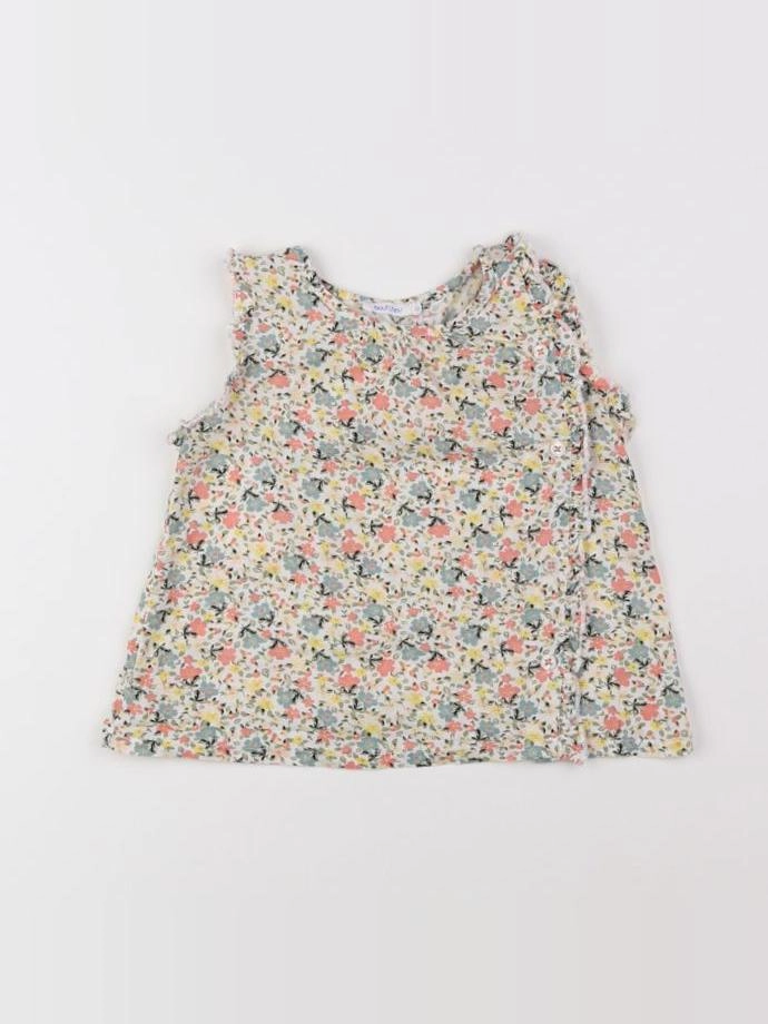 Boutchou - blouse multicolore - 12 mois