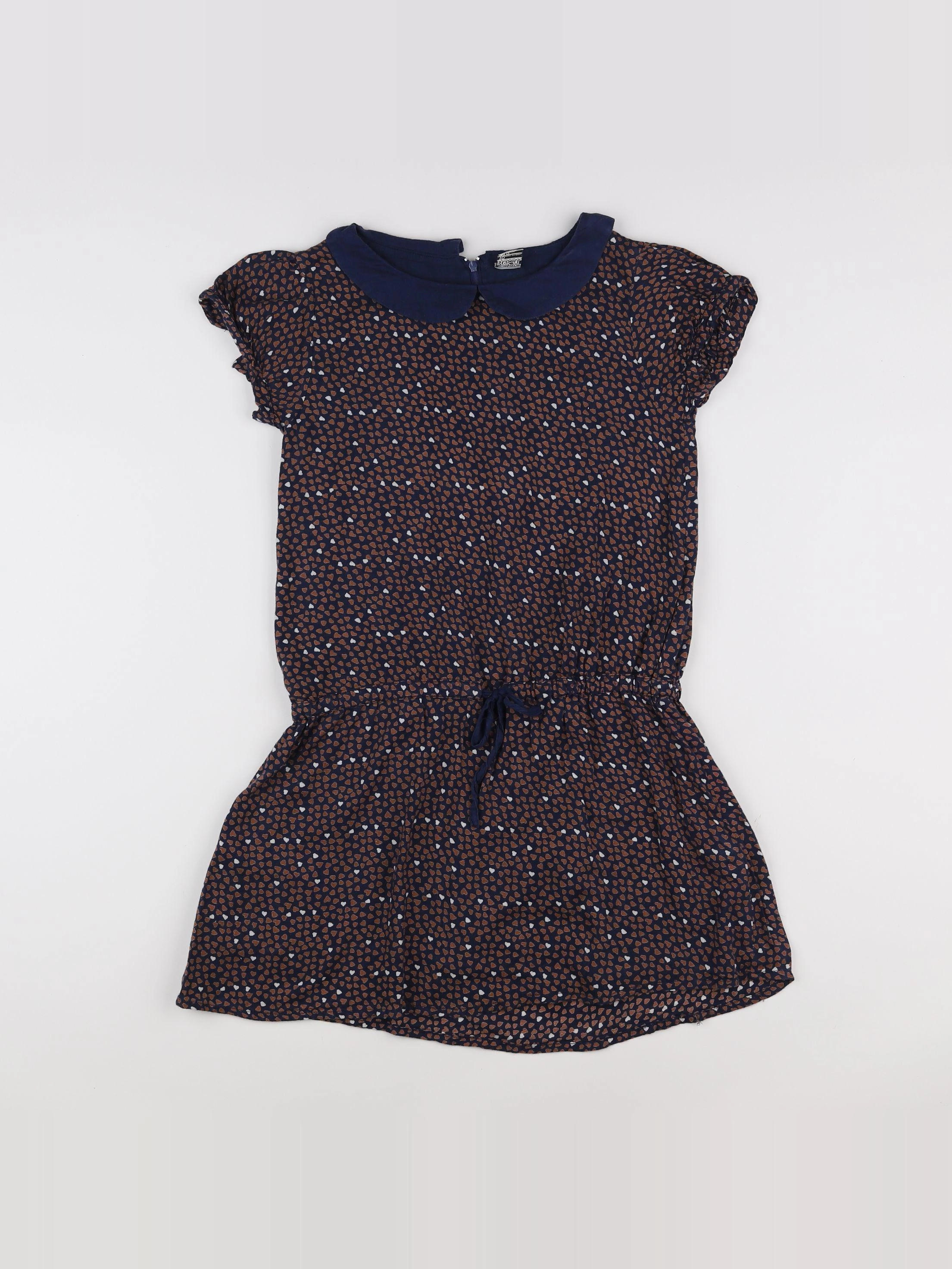 Tape à l'oeil - robe bleu, marron - 10 ans