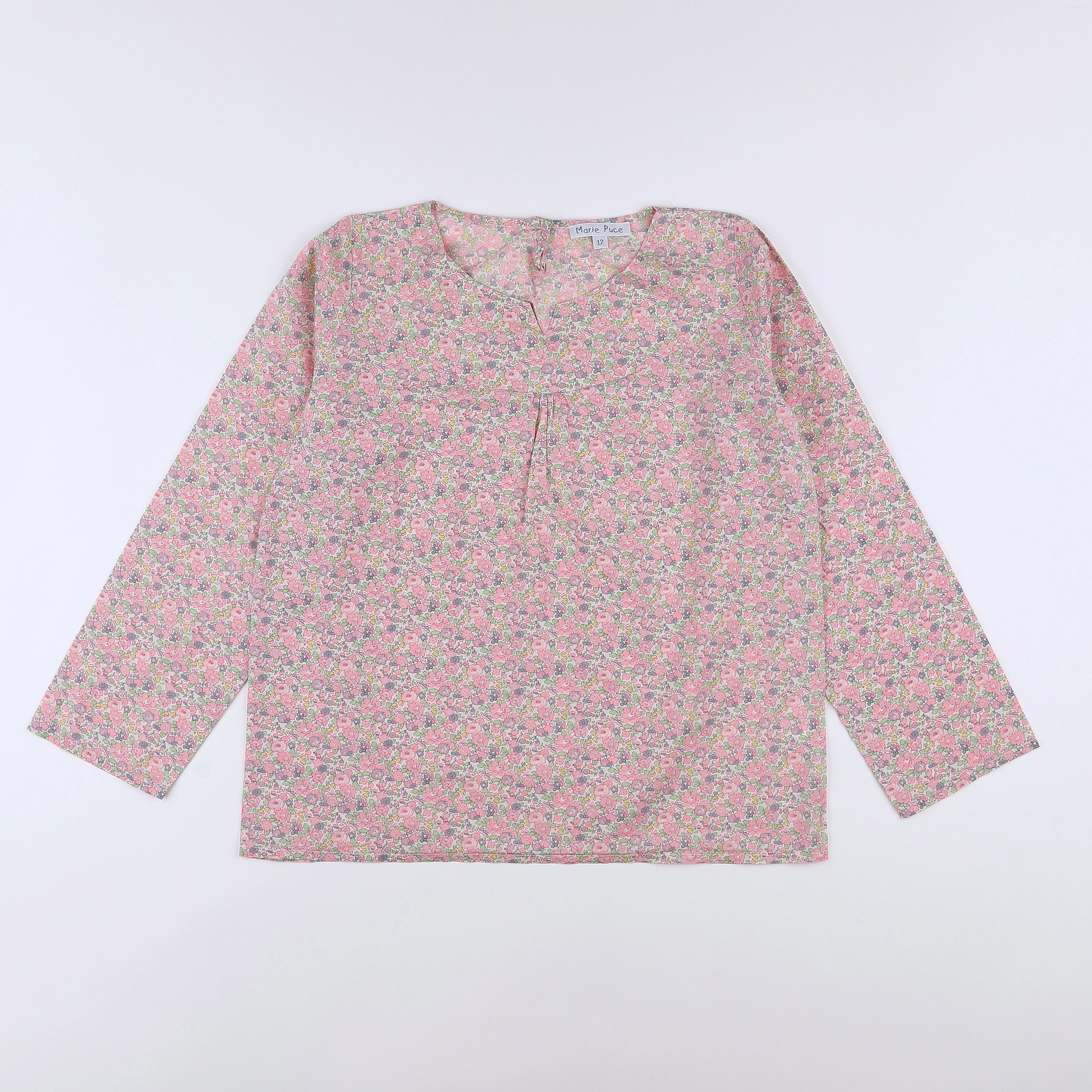 Marie Puce - blouse rose,violet - 12 ans