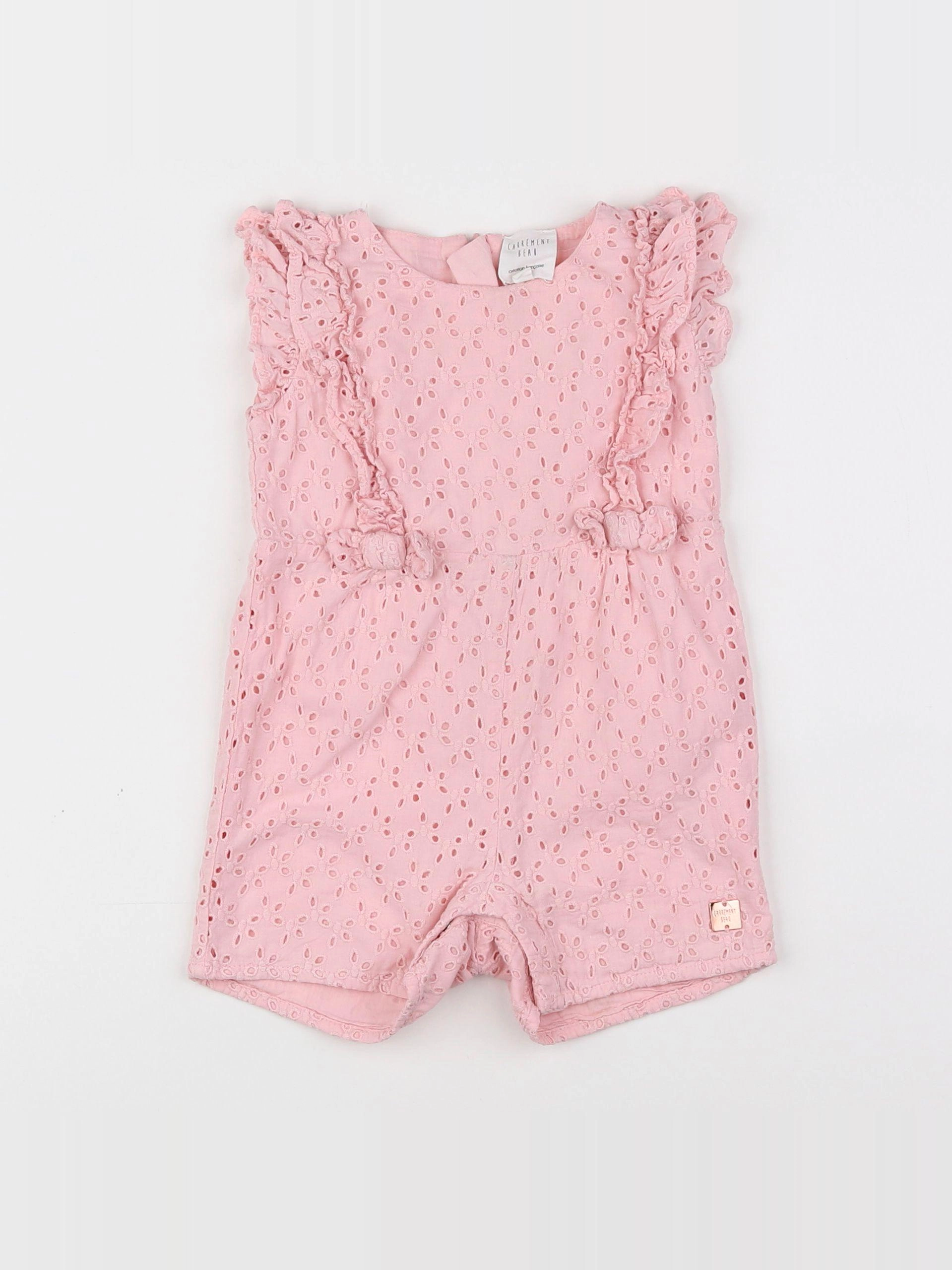Carrément Beau - combinaison rose - 9 mois
