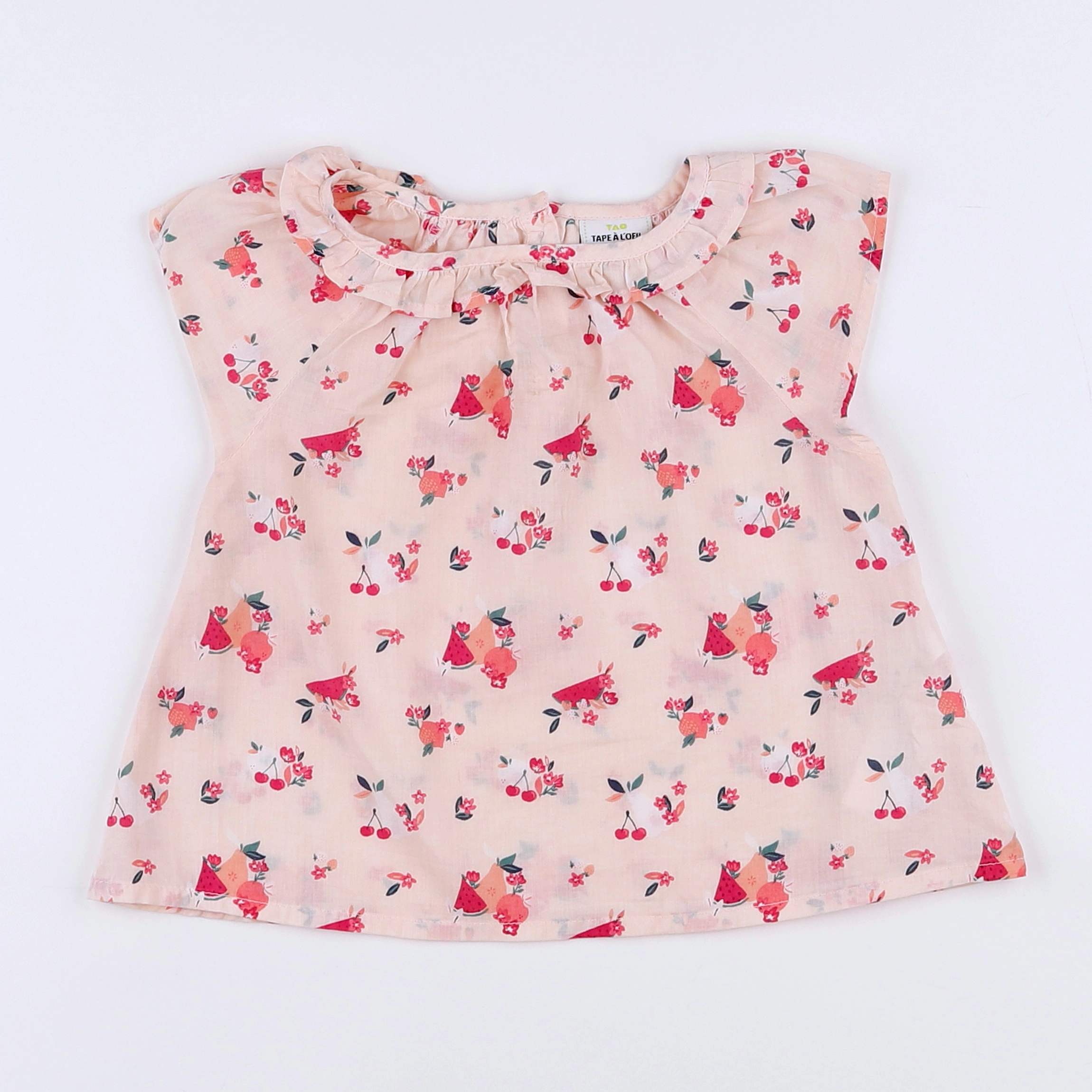 Tape à l'oeil - blouse rose - 9 mois