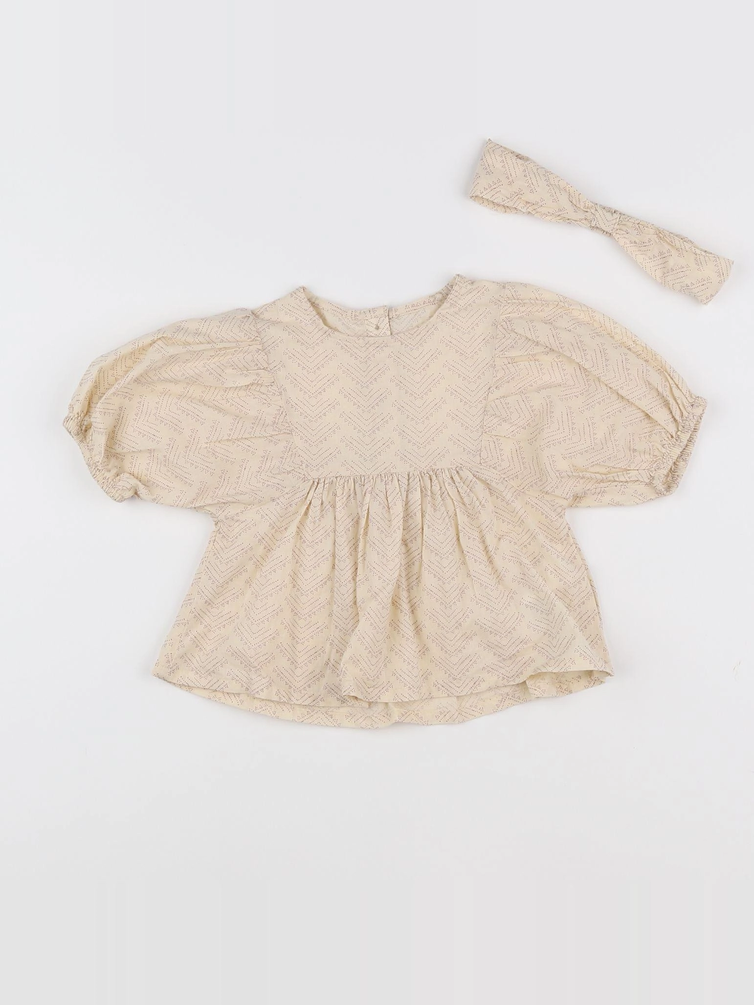 Vertbaudet - blouse beige - 18 mois