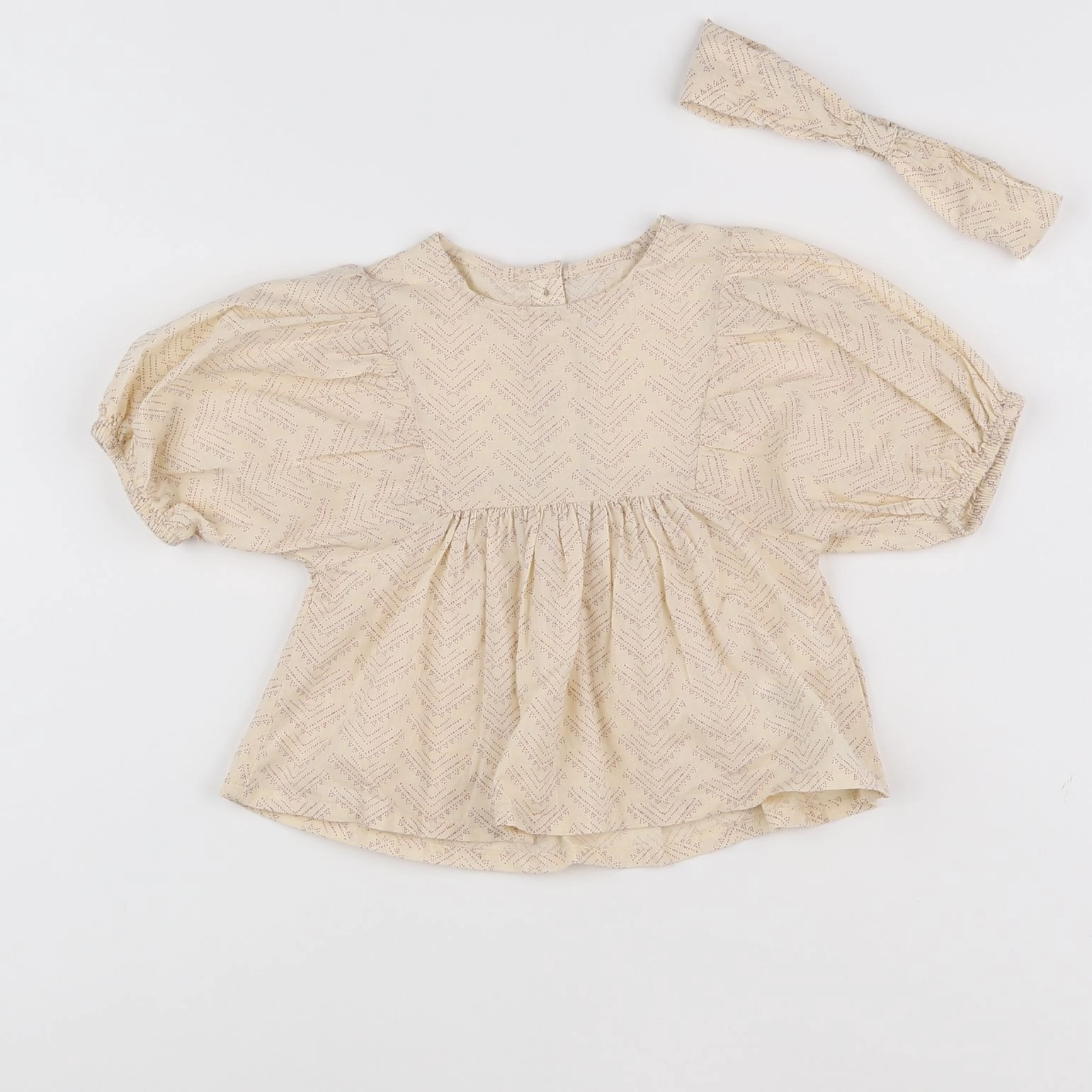 Vertbaudet - blouse beige - 18 mois